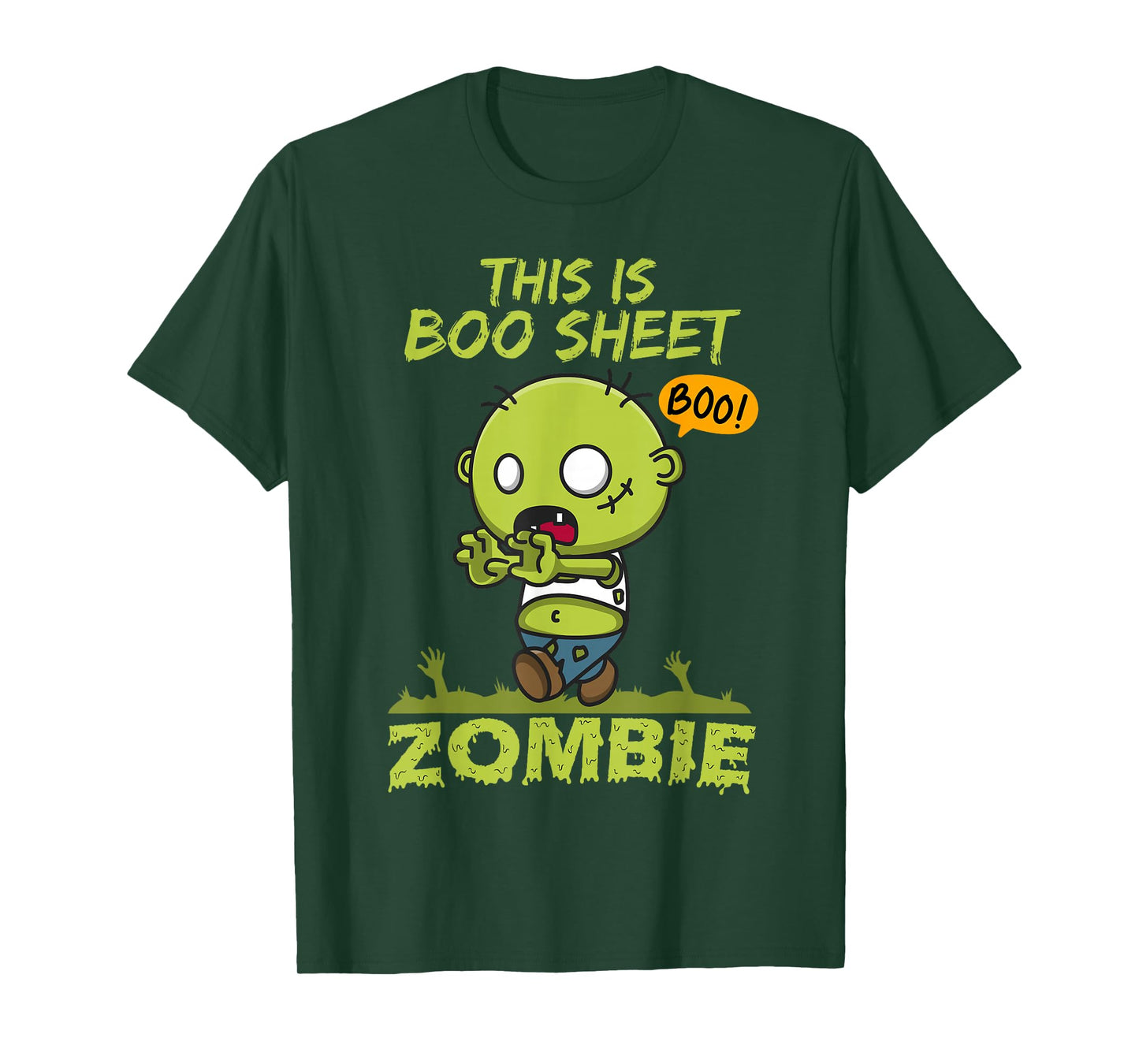 This is Boo Sheet Zombie Cute Halloween Costume Men Women T-Shirt