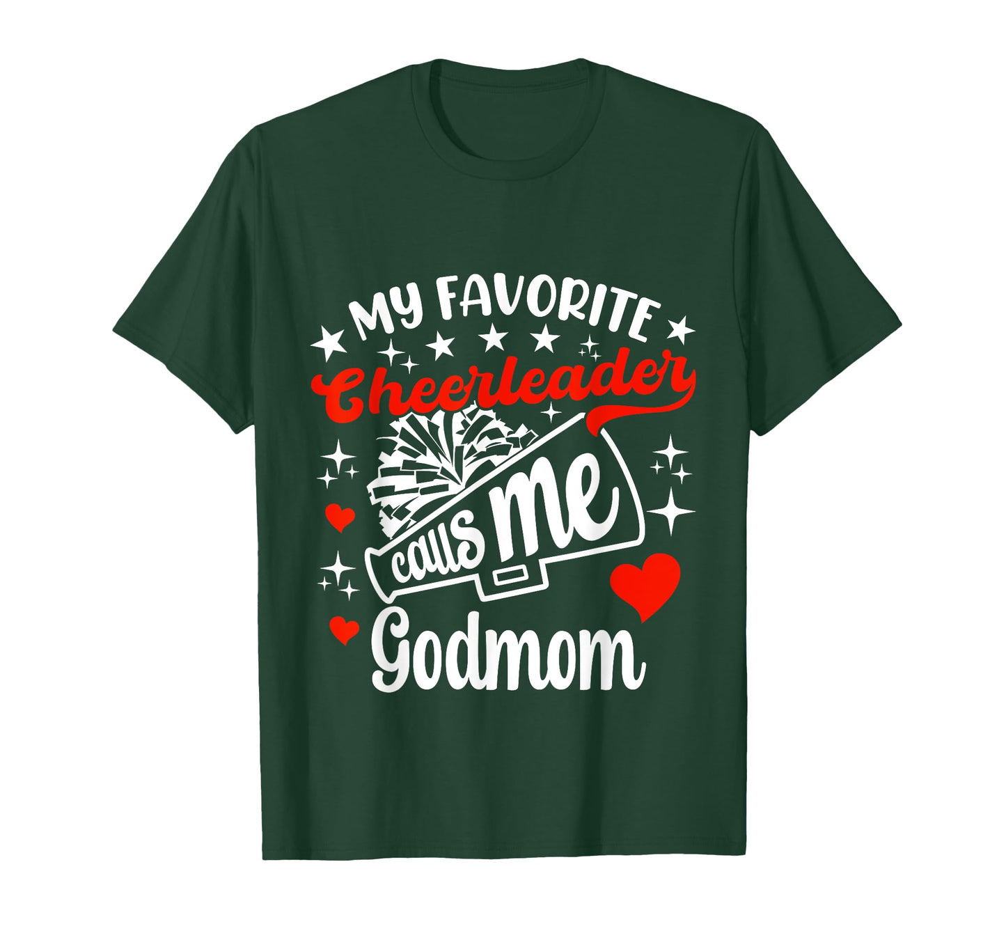 Funny My Favorite Cheerleader Calls Me Godmom Cheerleading T-Shirt