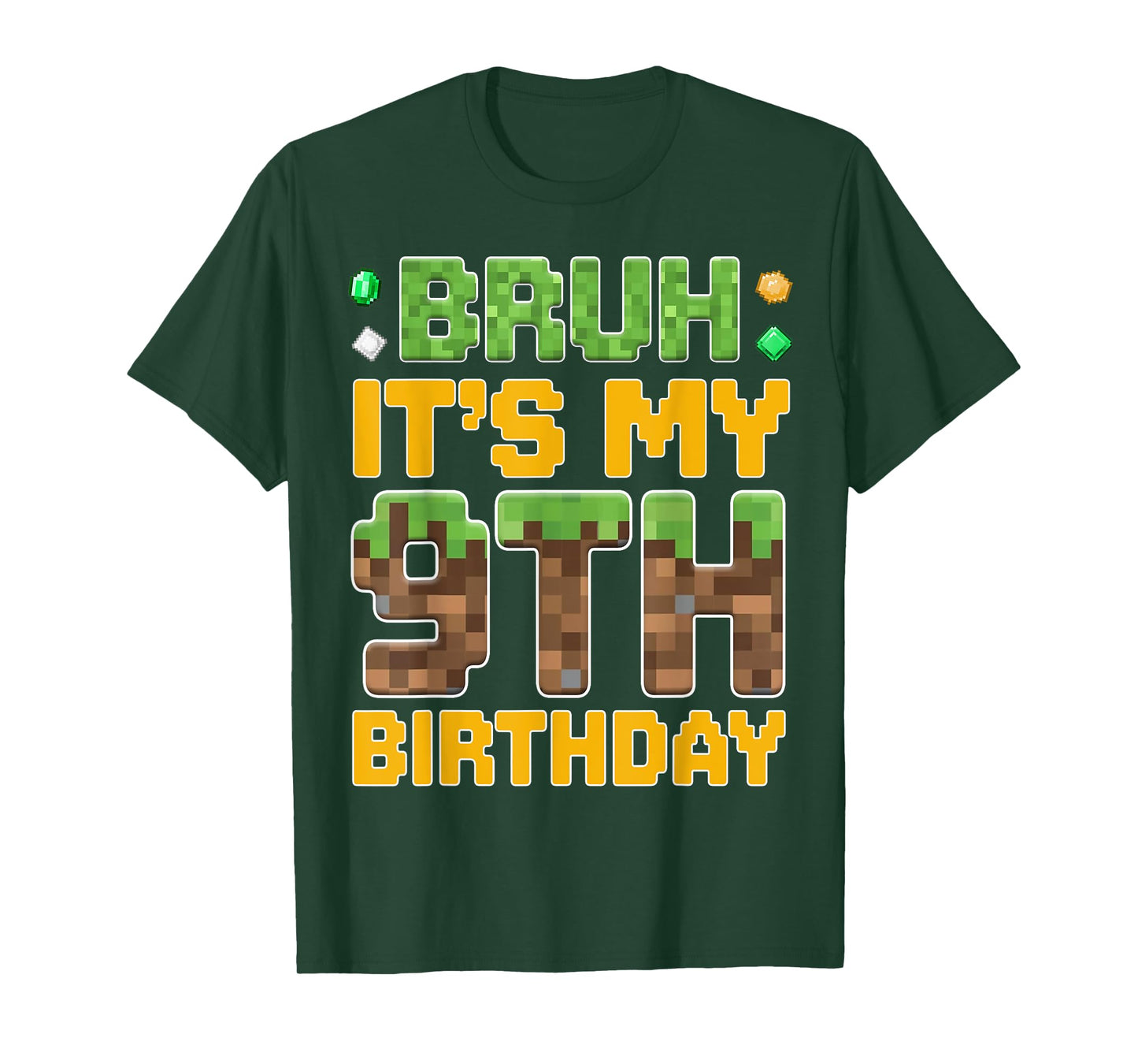 Birthday Boy Shirt It's My 9th Birthday Video Game Pixel T-Shirt