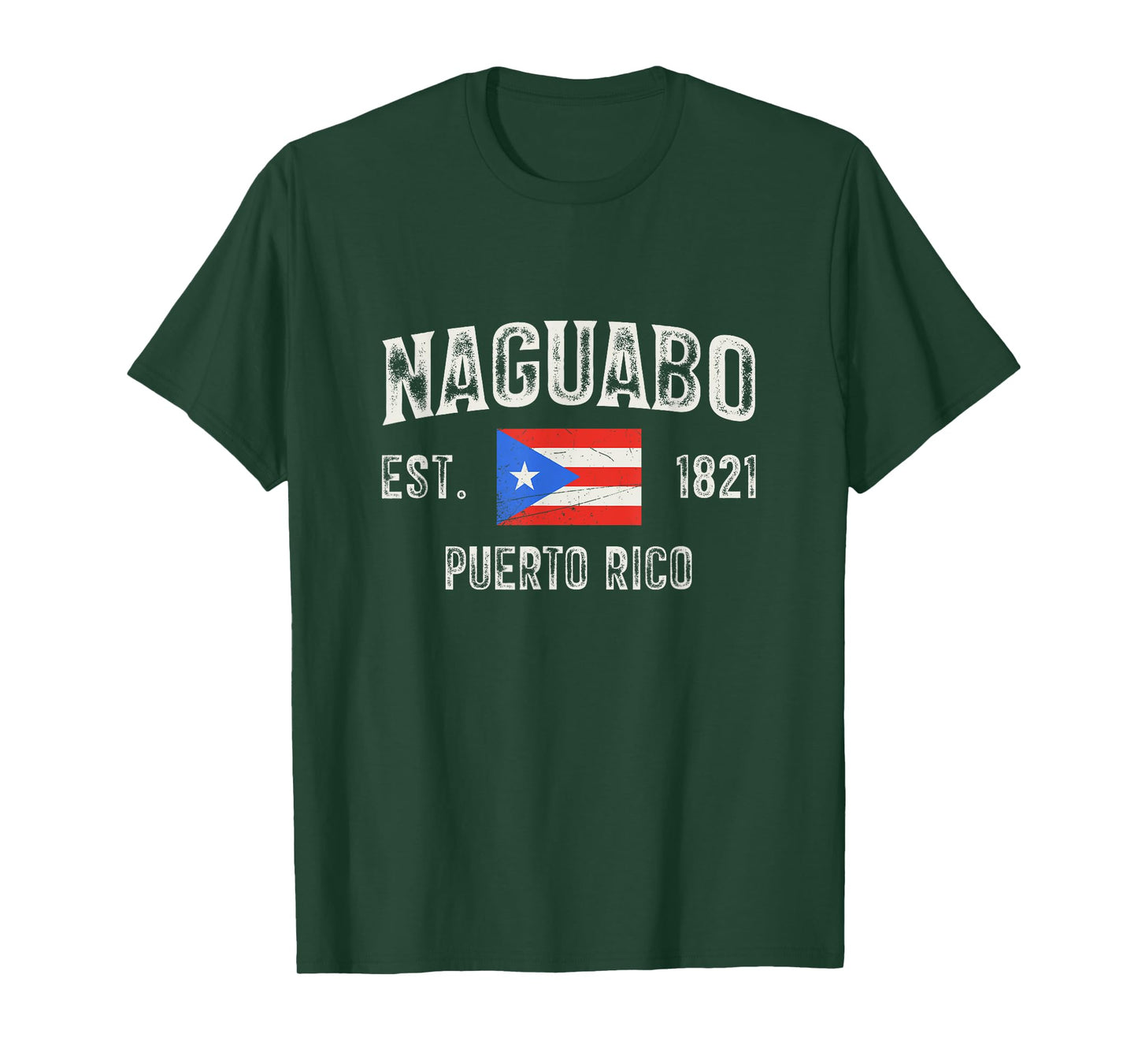 Naguabo Puerto Rico 1821, Puerto Rico Flag T-Shirt