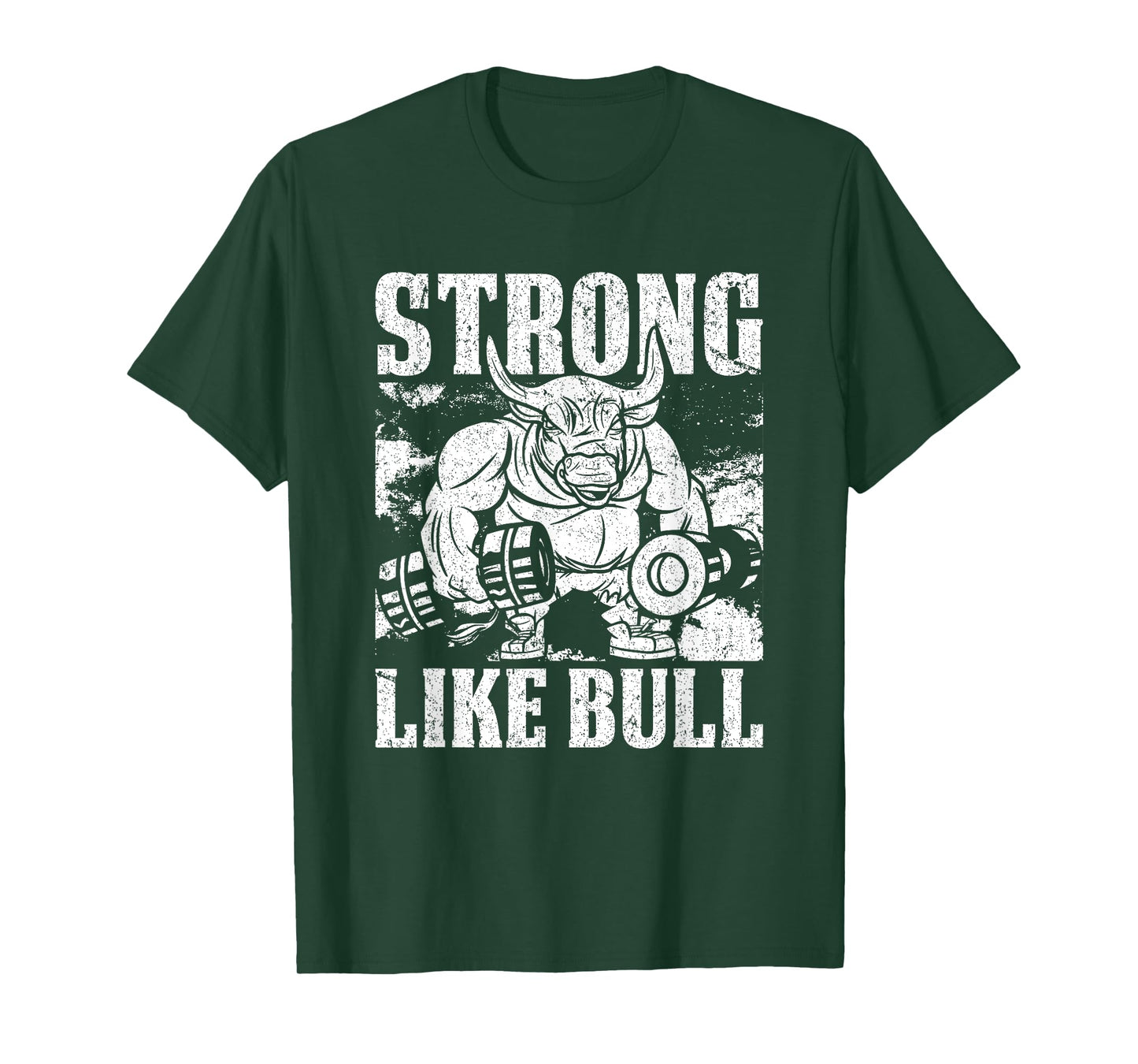 Strong Like A Bull Powerlifting Bodybuilding T-Shirt