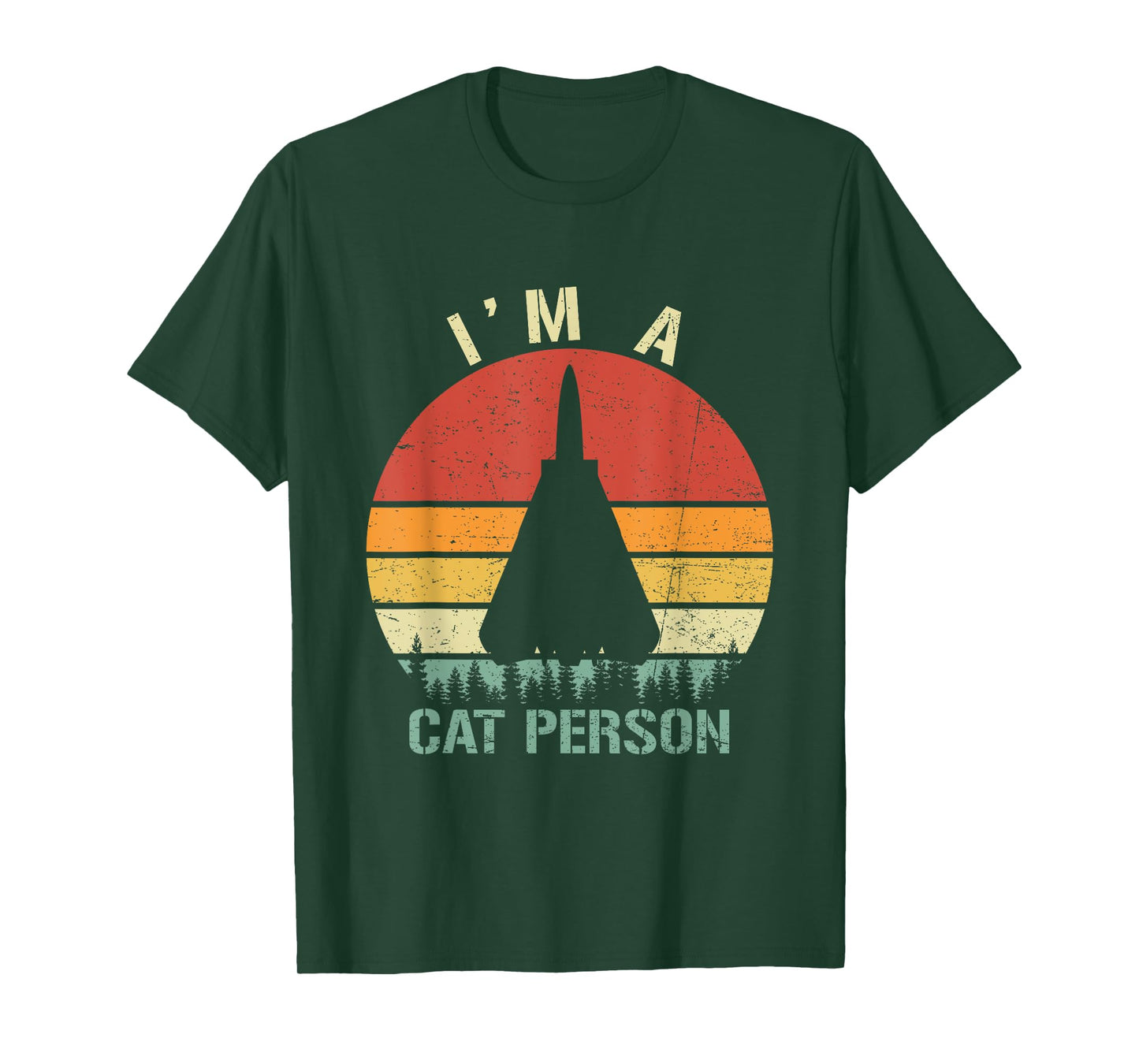 I'm A Cat Person Vintage Retro F-14 Tomcat Fighter Jet T-Shirt