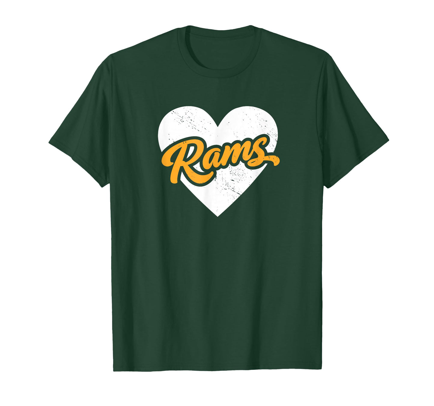 Vintage Rams High School Go Rams Pride Heart T-Shirt