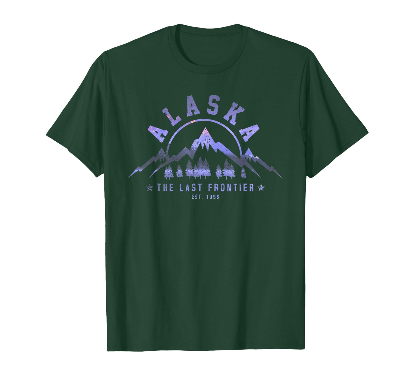 Vintage Alaska The Last Frontier Est. 1959 Mountains Nature T-Shirt