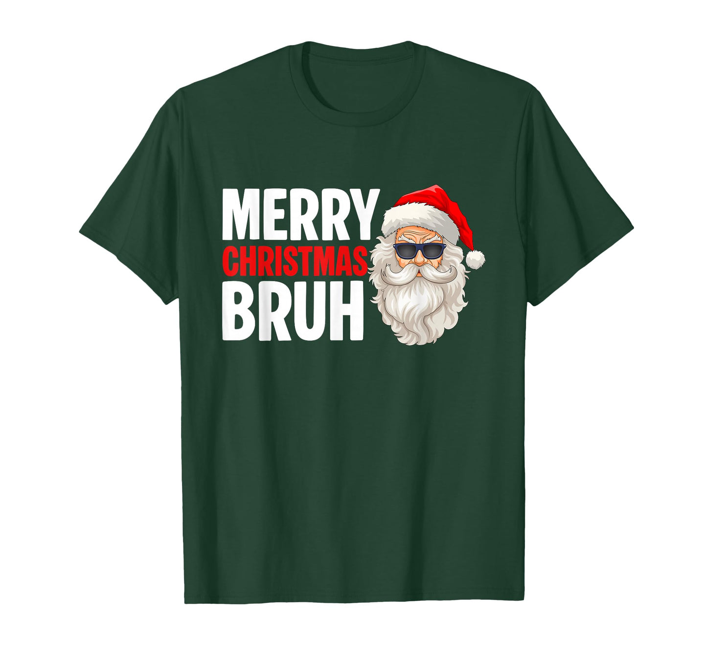 Santa Claus Merry Christmas Bruh Xmas Family Pajamas Men T-Shirt