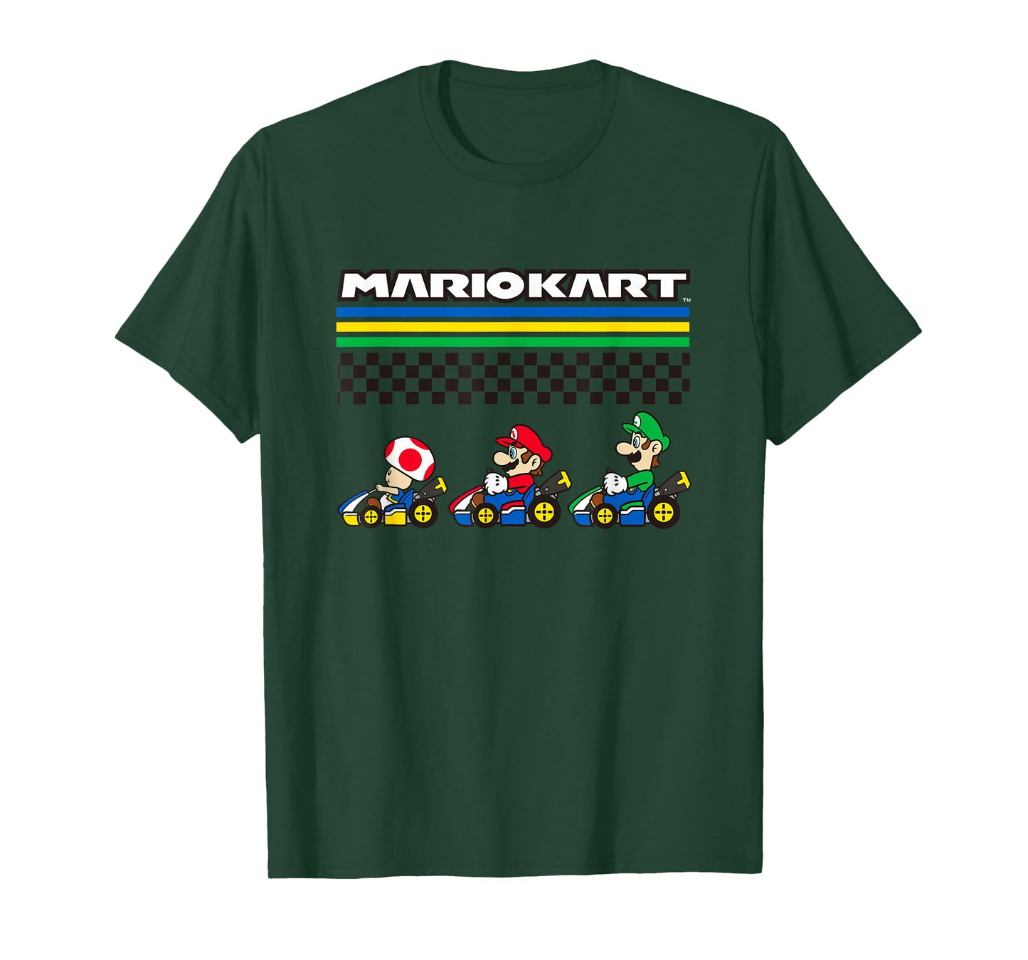 Mario Kart Rainbow Rally Character Line Up T-Shirt