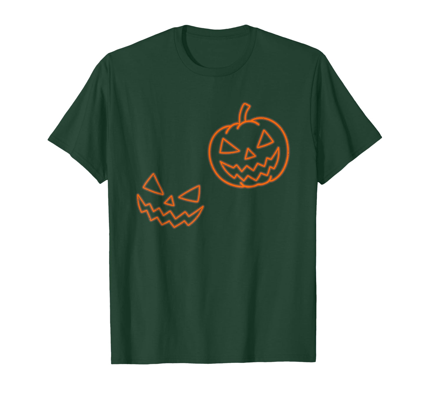 Pumpkin Face Halloween Scary Jack O Lantern Spooky Season T-Shirt