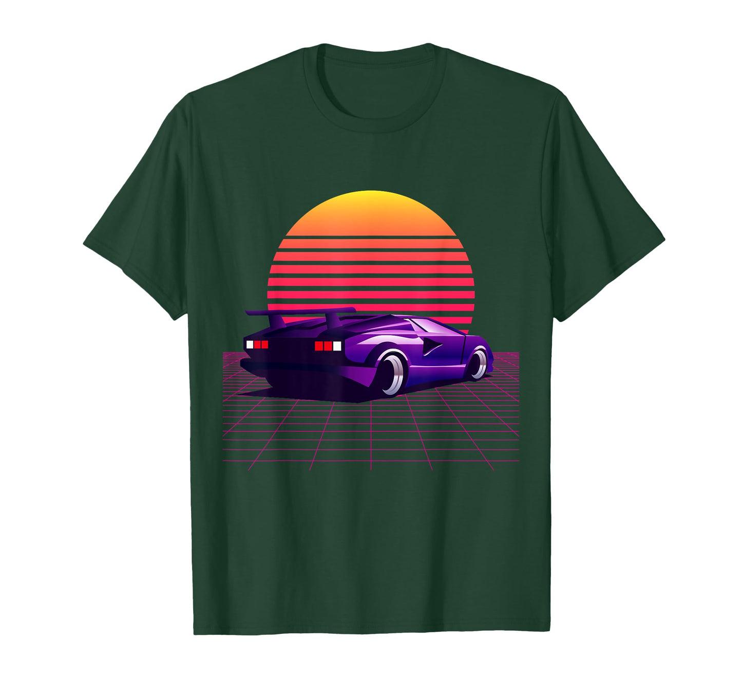 Men's Women's Vintage Retro 80's 90's Cars Graphic Design T-Shirt