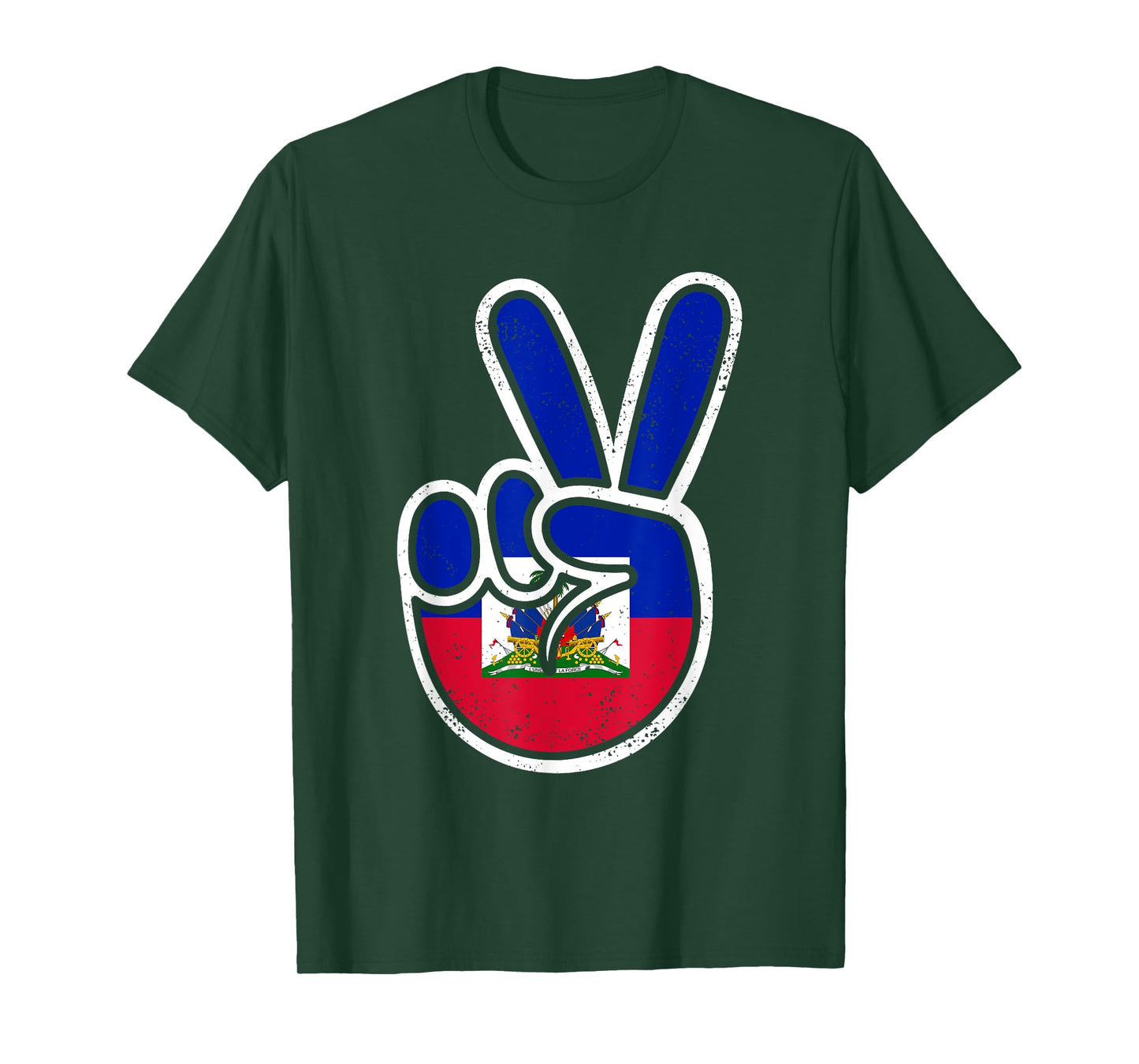 Haitian Flag Day Peace Sign Funny Haiti Retro Boys Toddler T-Shirt