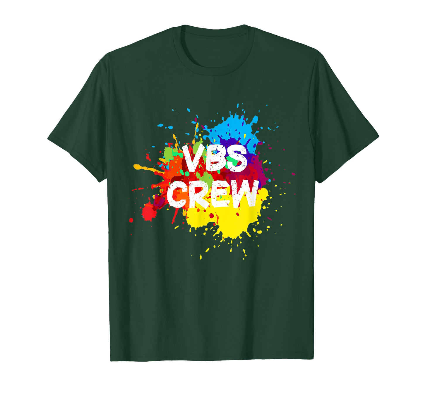 VBS 2022 Crew Vacation Bible School Paint Splatter T-Shirt