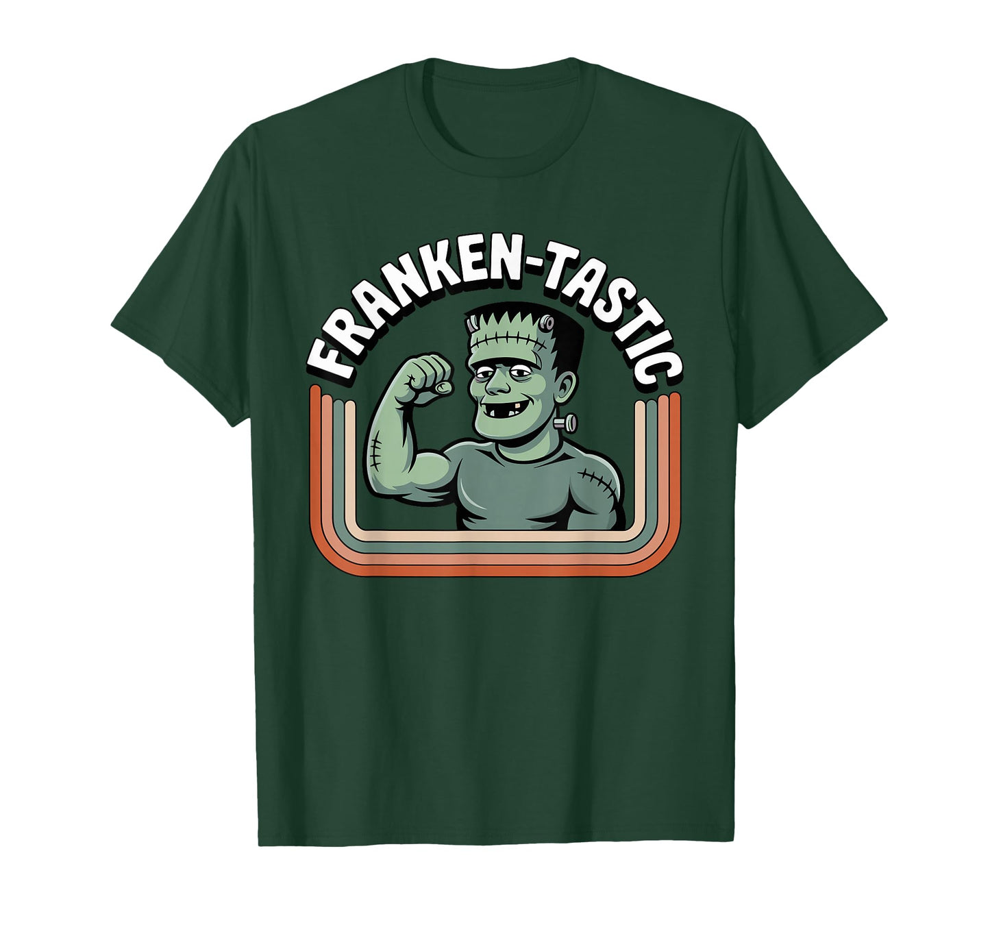 Franken-Tastic Strong Frankenstein Halloween Tee T-Shirt