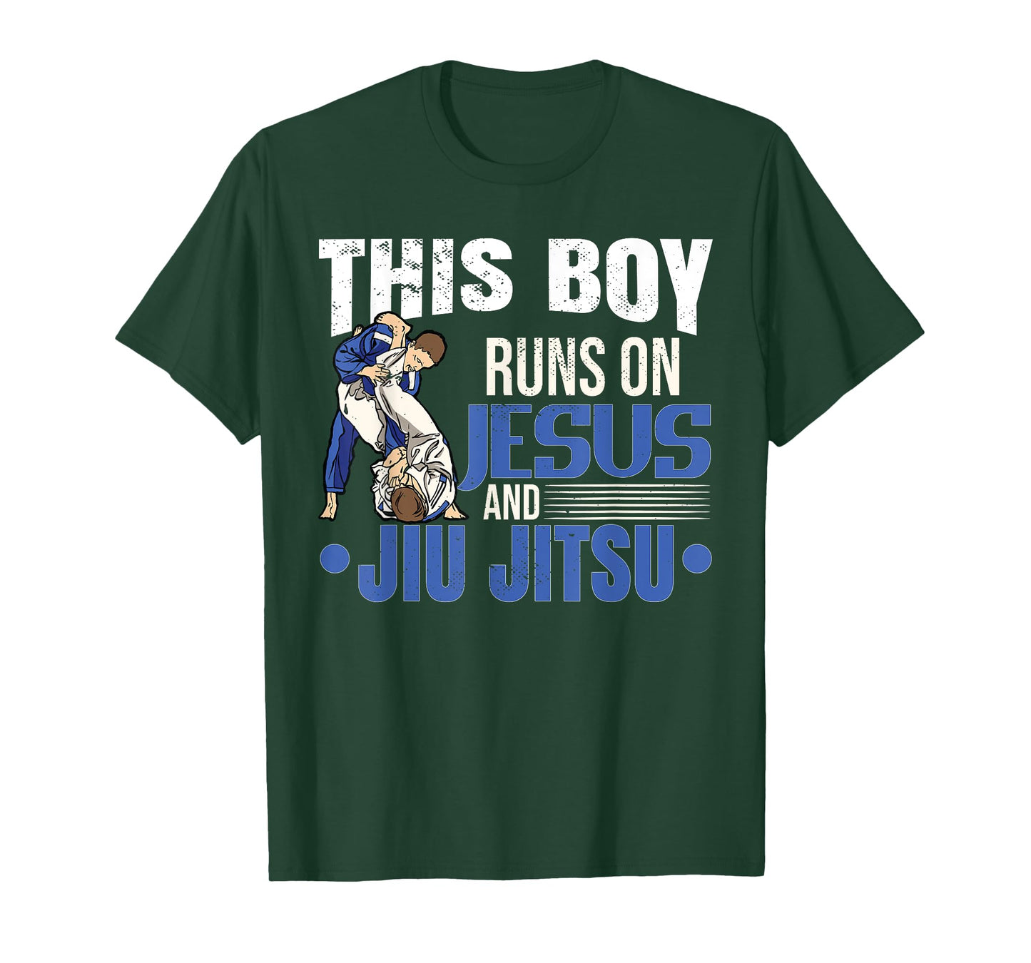 This Boy Runs On Jesus And Jiu Jitsu T-Shirt