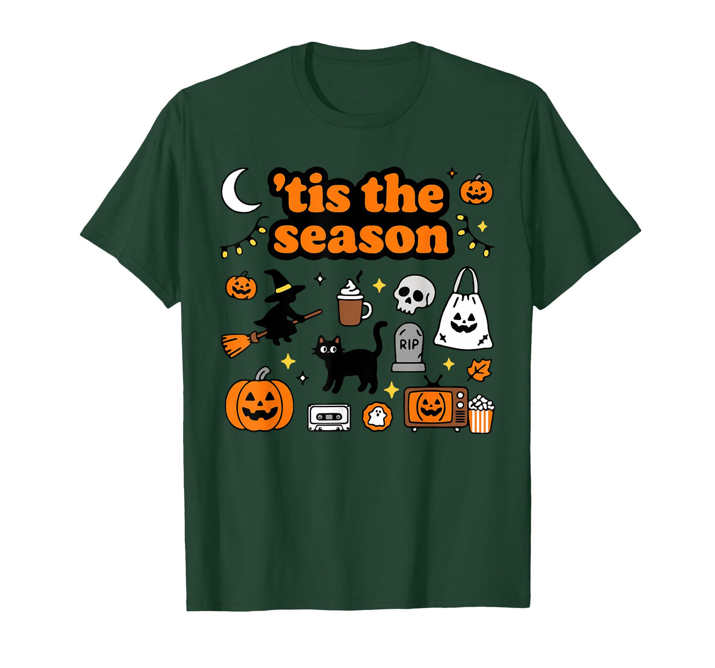 Tis The Season Halloween Pumpkin Ghost Costume T-Shirt