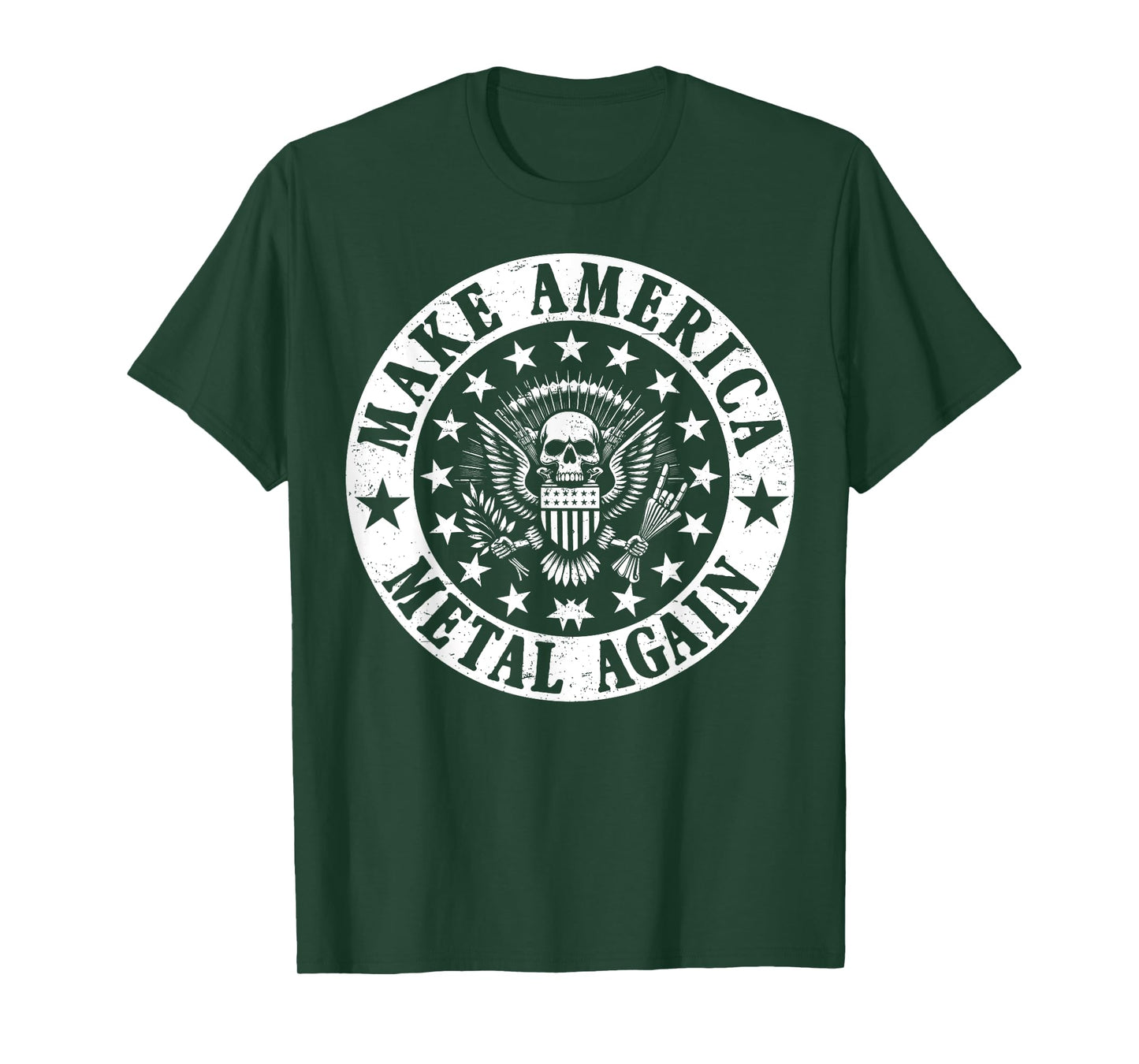 Make America Metal Again Vintage Seal Funny Apparel Tee T-Shirt
