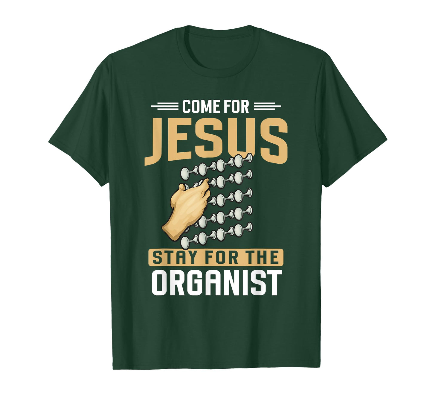 Pipe Organ Instrument Player Church Organist T-Shirt