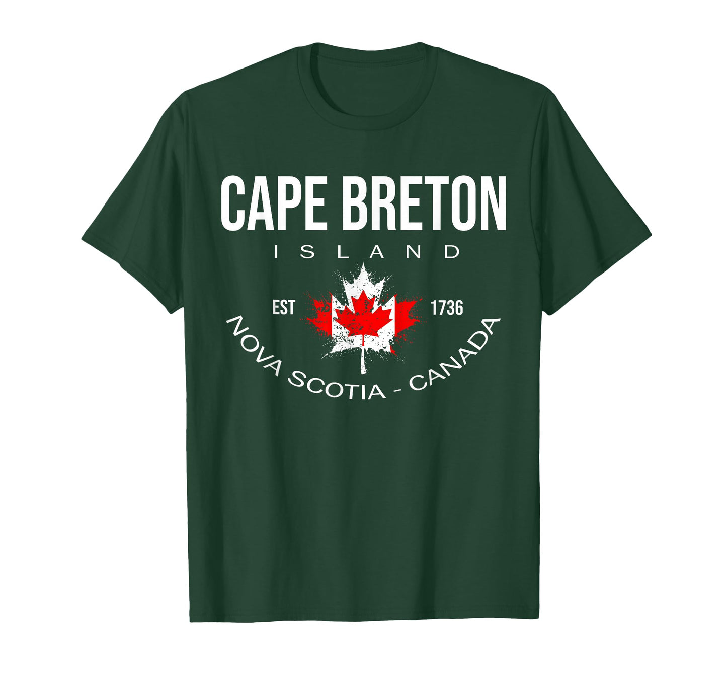 Vintage Cape Breton Island, Retro Nova scotia canada leaf T-Shirt