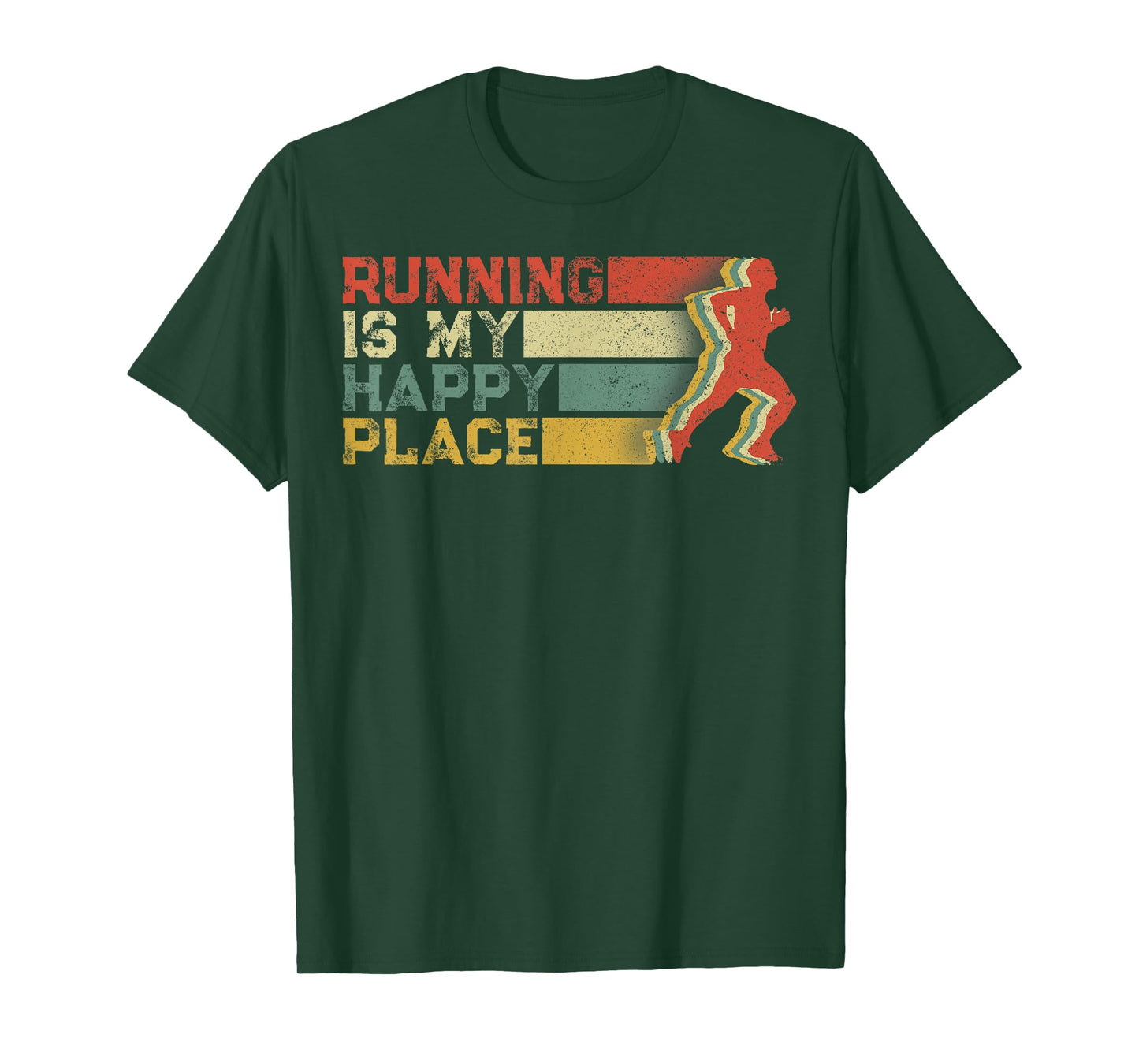 Running Is My Happy Place I Love To Run- Runners Gifts T-Shirt