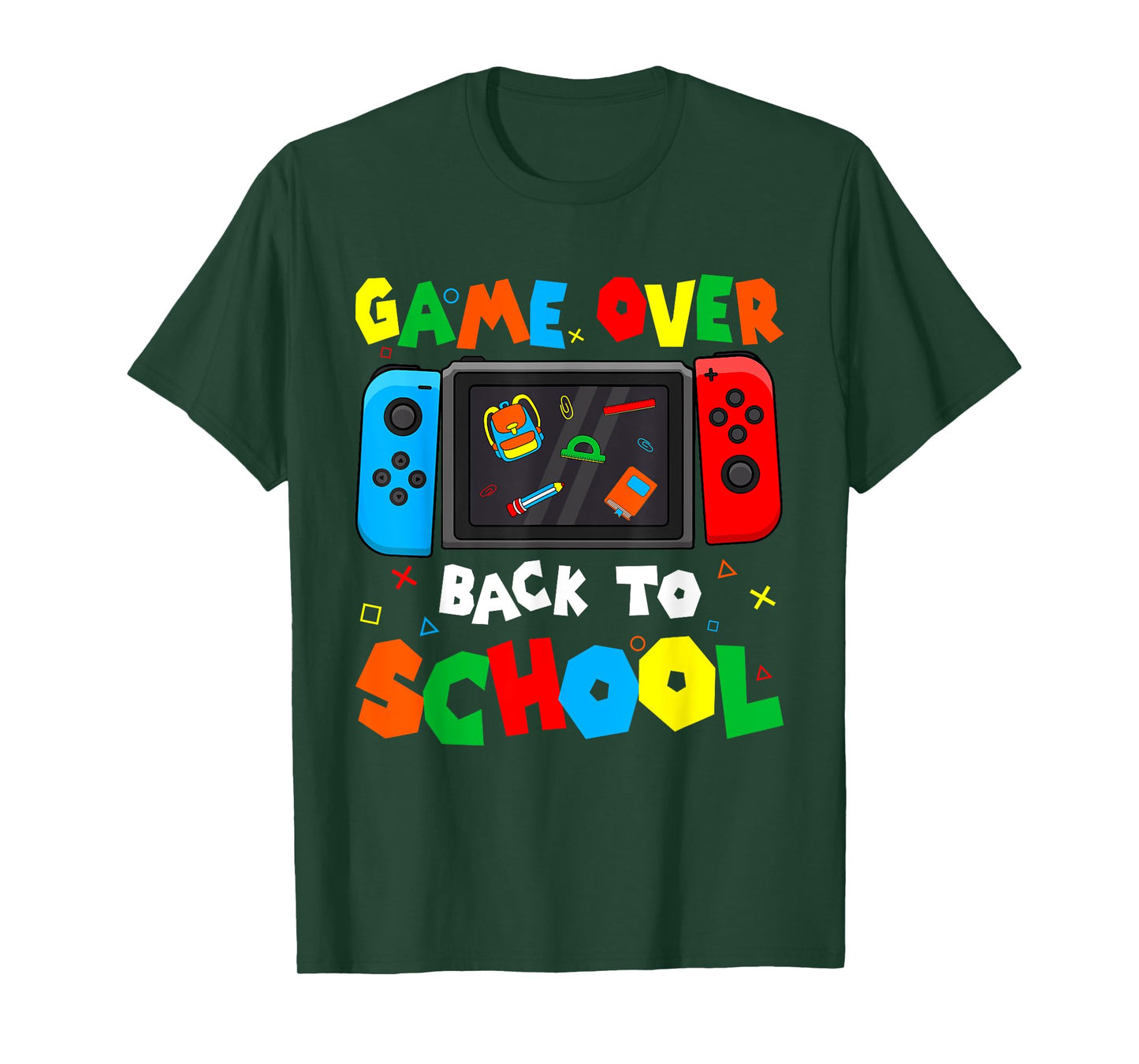 Game Over Back To School Funny Kids Boys Girls Teachers T-Shirt