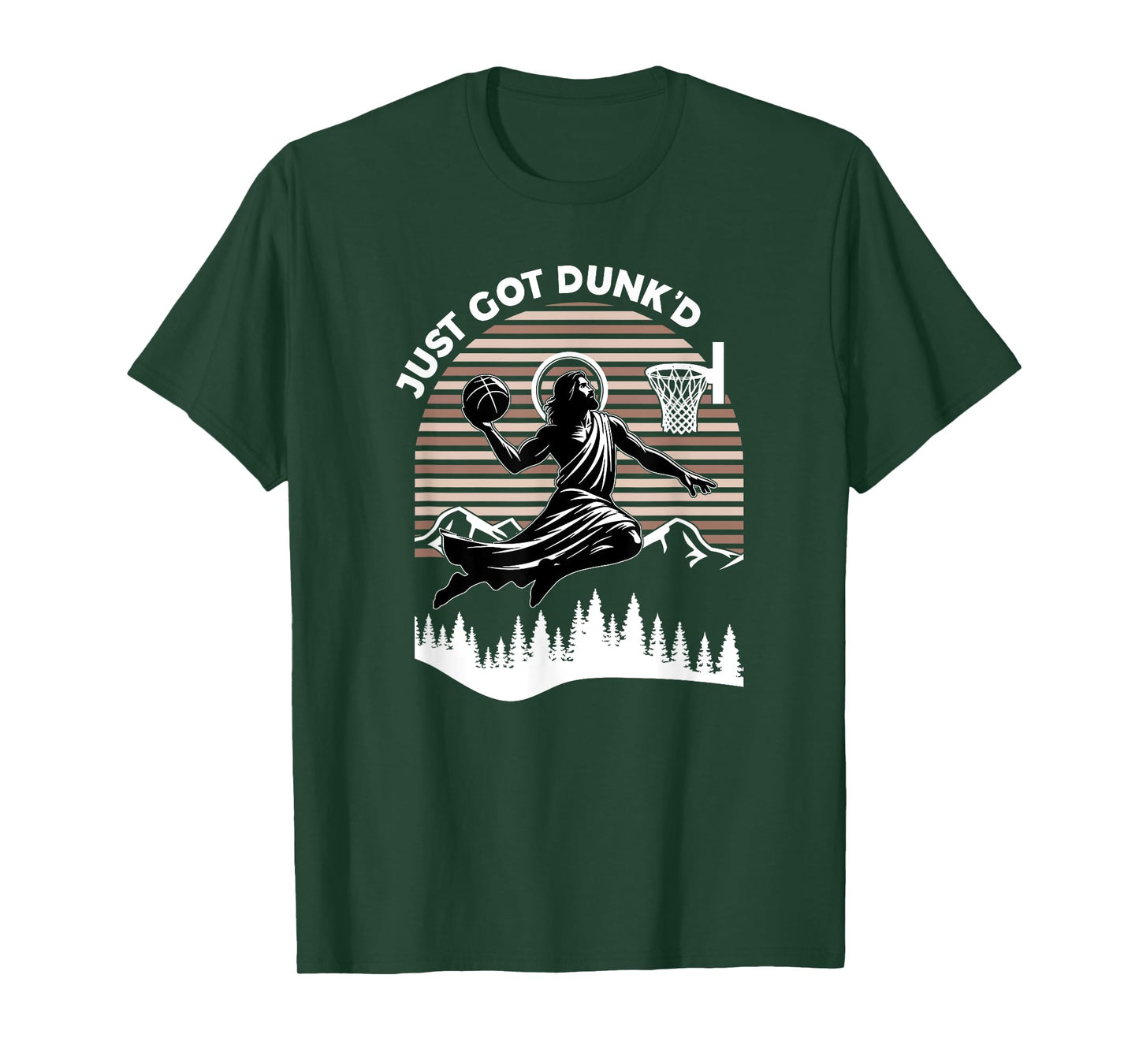 Just Got Dunked, Funny Basketball Jesus T-Shirt