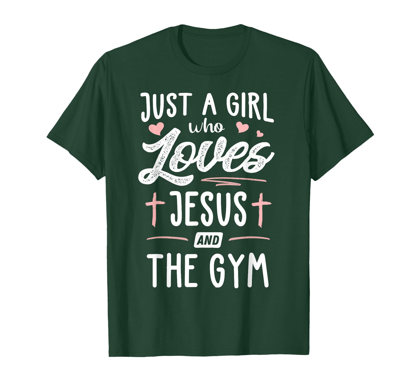Just A Girl Who Loves Jesus And The Gym Gift Women T-Shirt