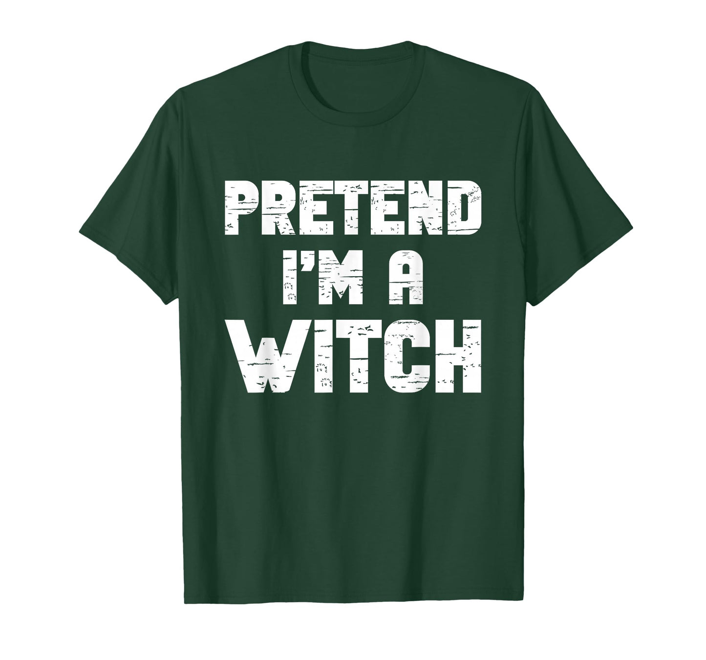 Halloween Pretend I'm A Witch Costume Funny Lazy Adult Kids T-Shirt