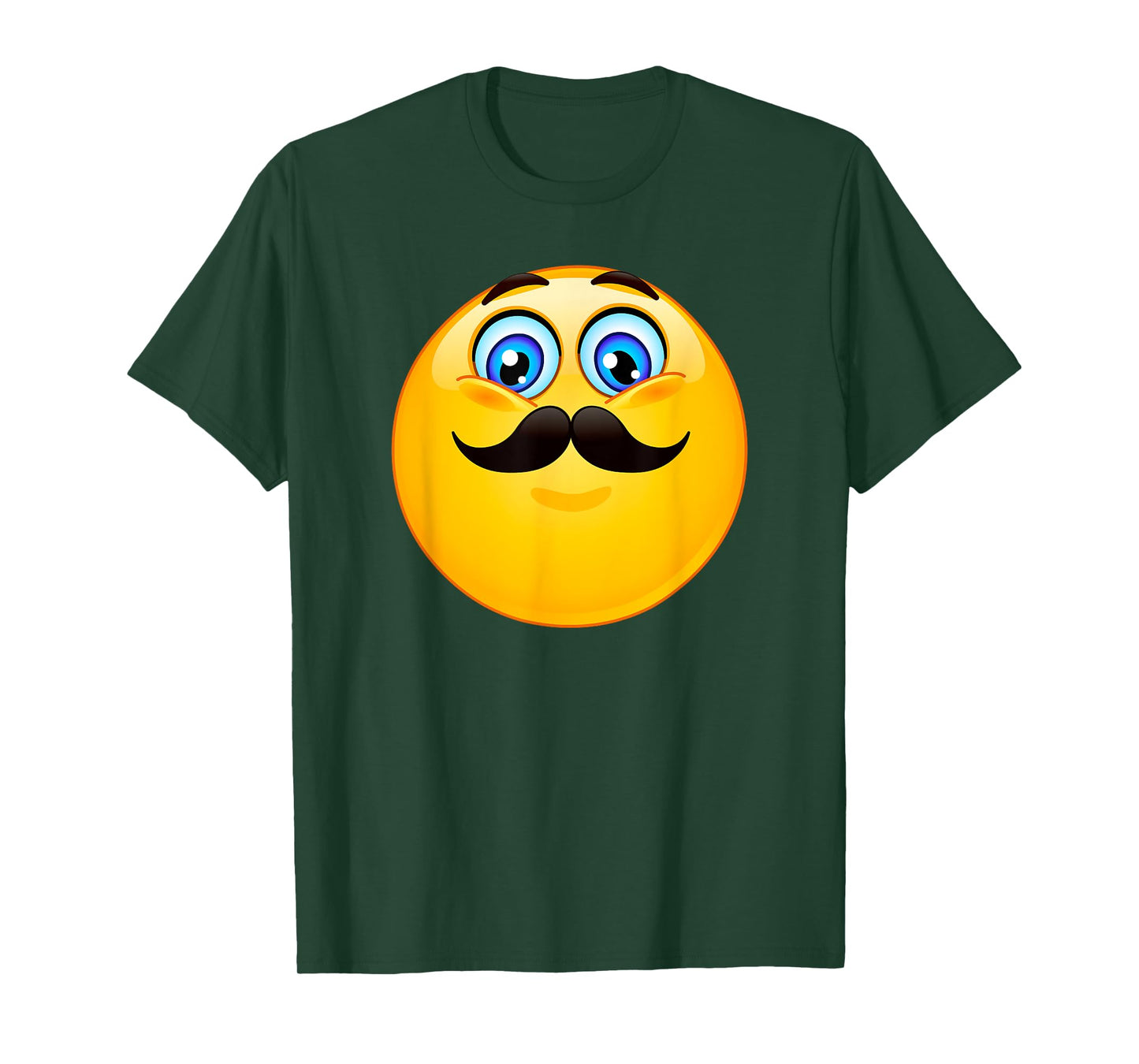 Trendy Classic Mustache Emoji T-Shirt