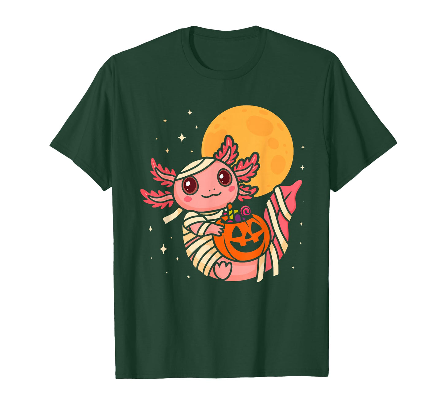Cute Halloween Axolotl Spooky Animal Halloween Costume T-Shirt