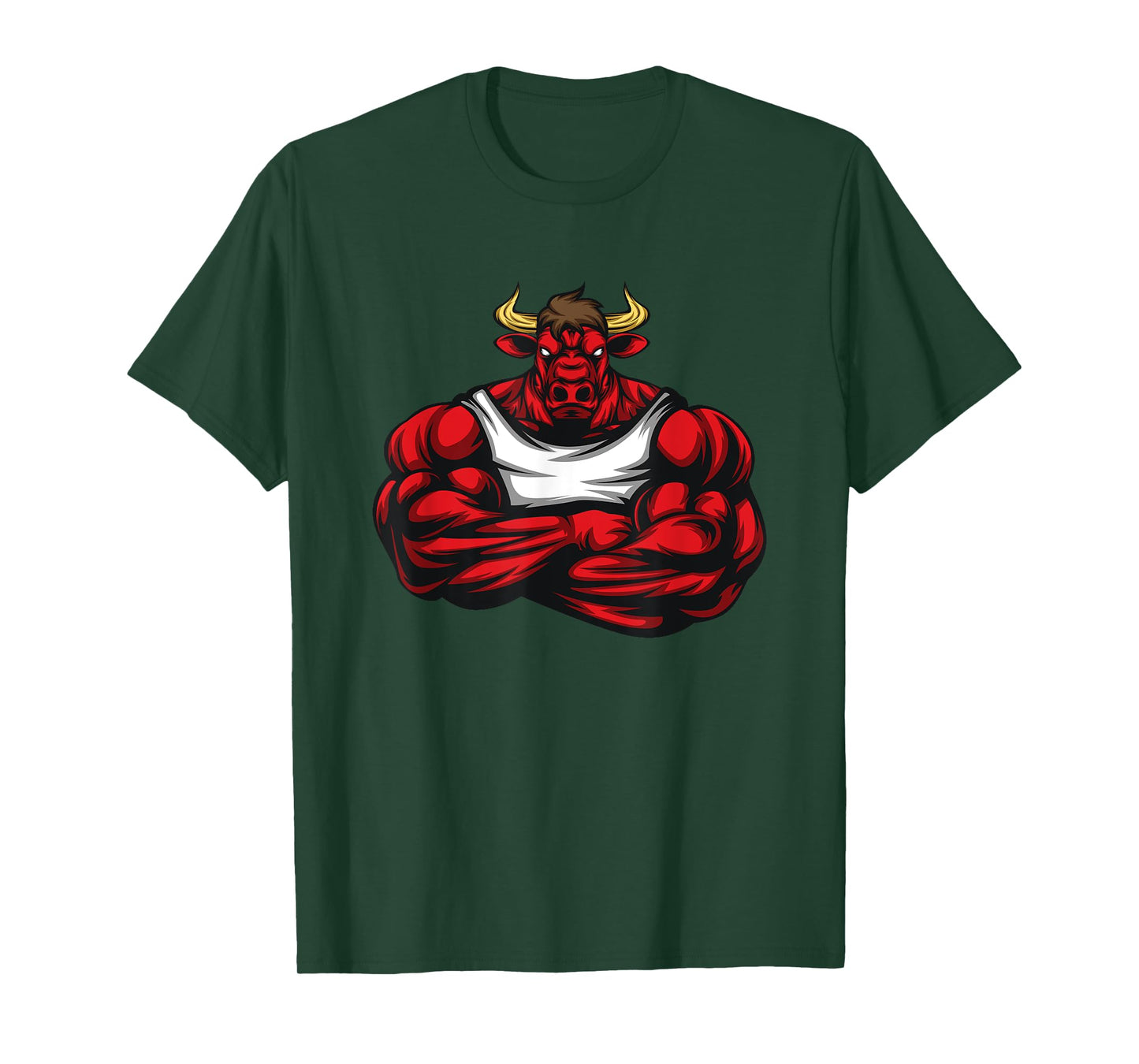 Strong Like Bull Bodybuilding, Weightlifting Gym T-Shirt T-Shirt