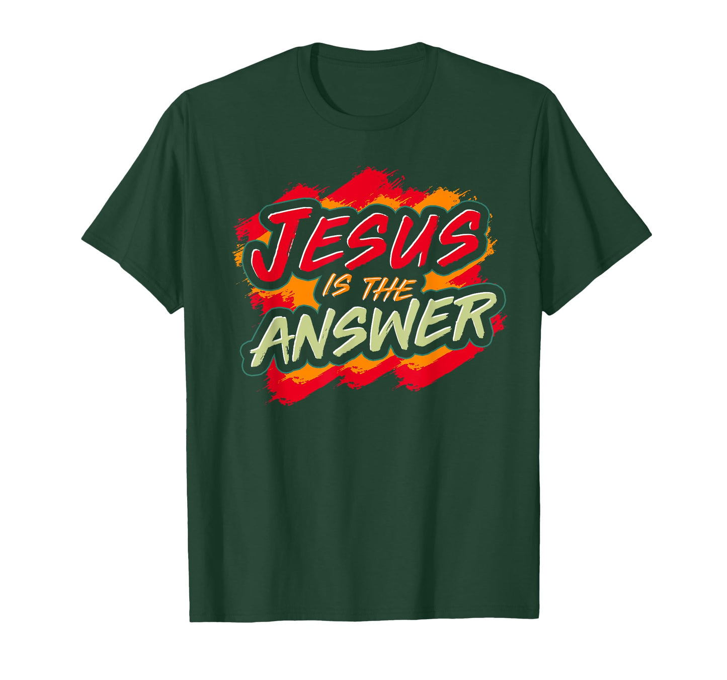 Christianity Religion Devotee Jesus Is The Answer Jesus T-Shirt