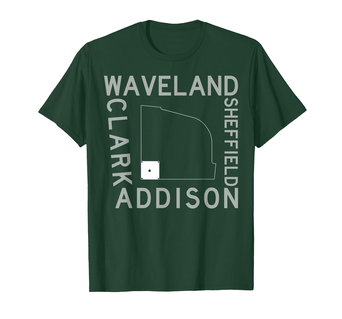 Baseball stadium Streets Of Wrigley Field Sheffield Addison T-Shirt