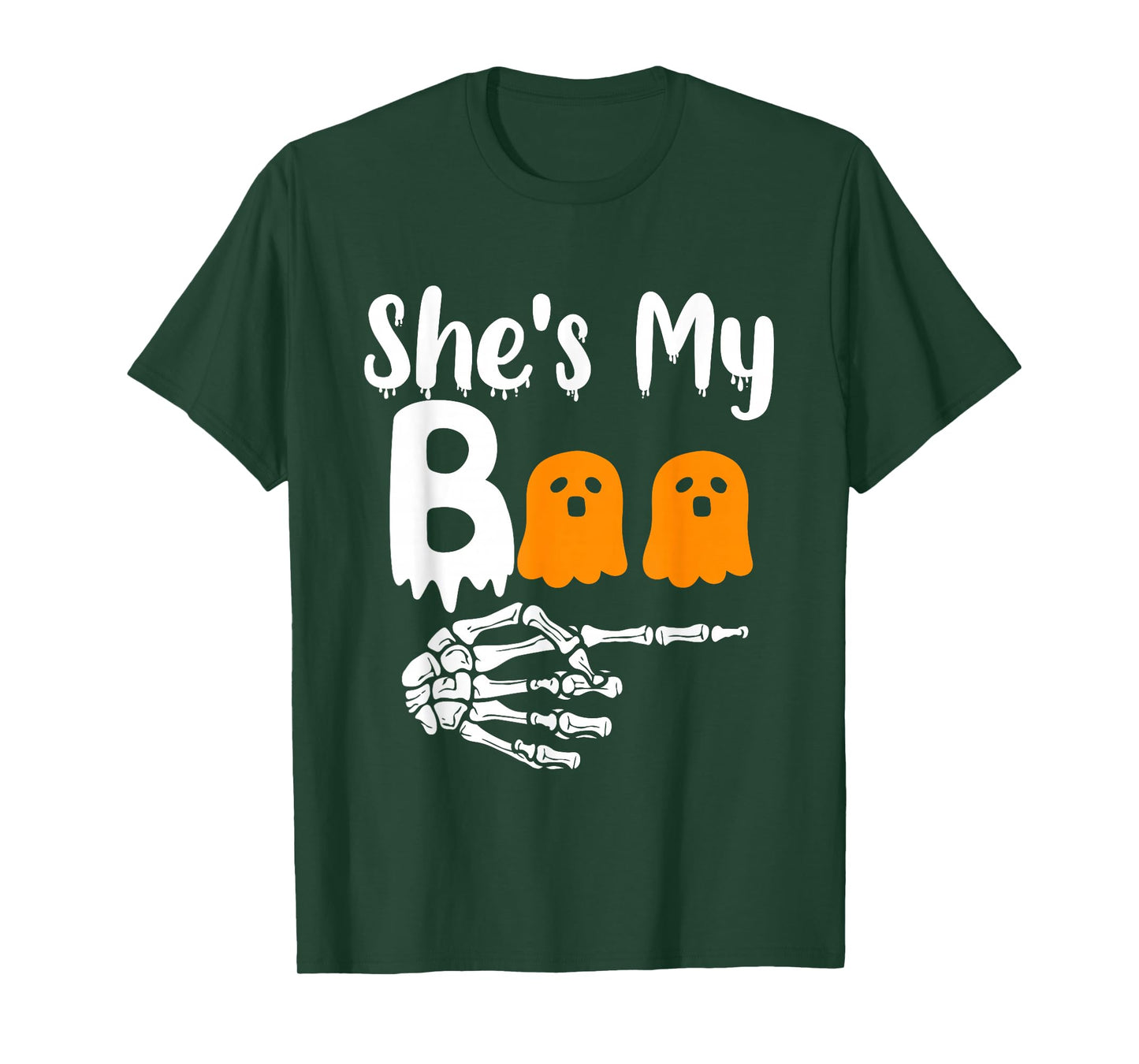 She's My Boo Matching Halloween Pajama Couples He's My Boo T-Shirt