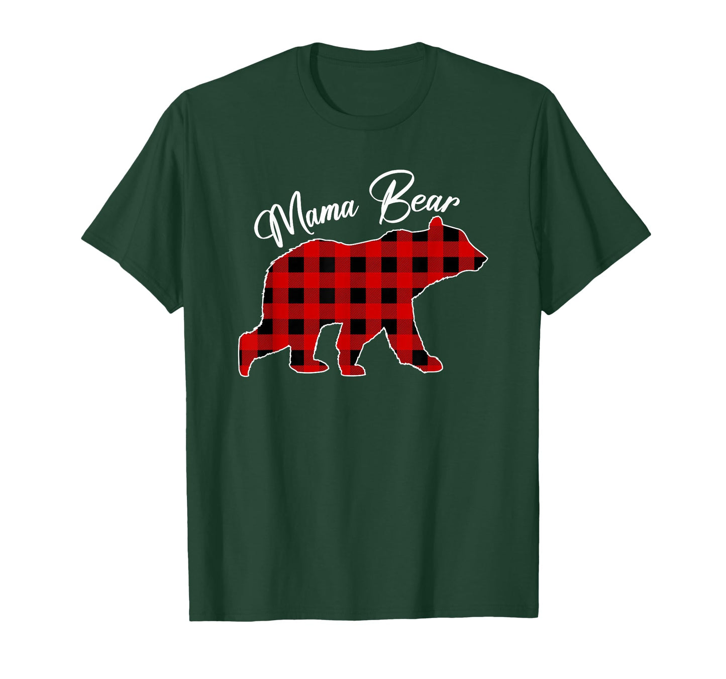 Mama Bear Christmas Pajamas Matching Family Xmas T-Shirt