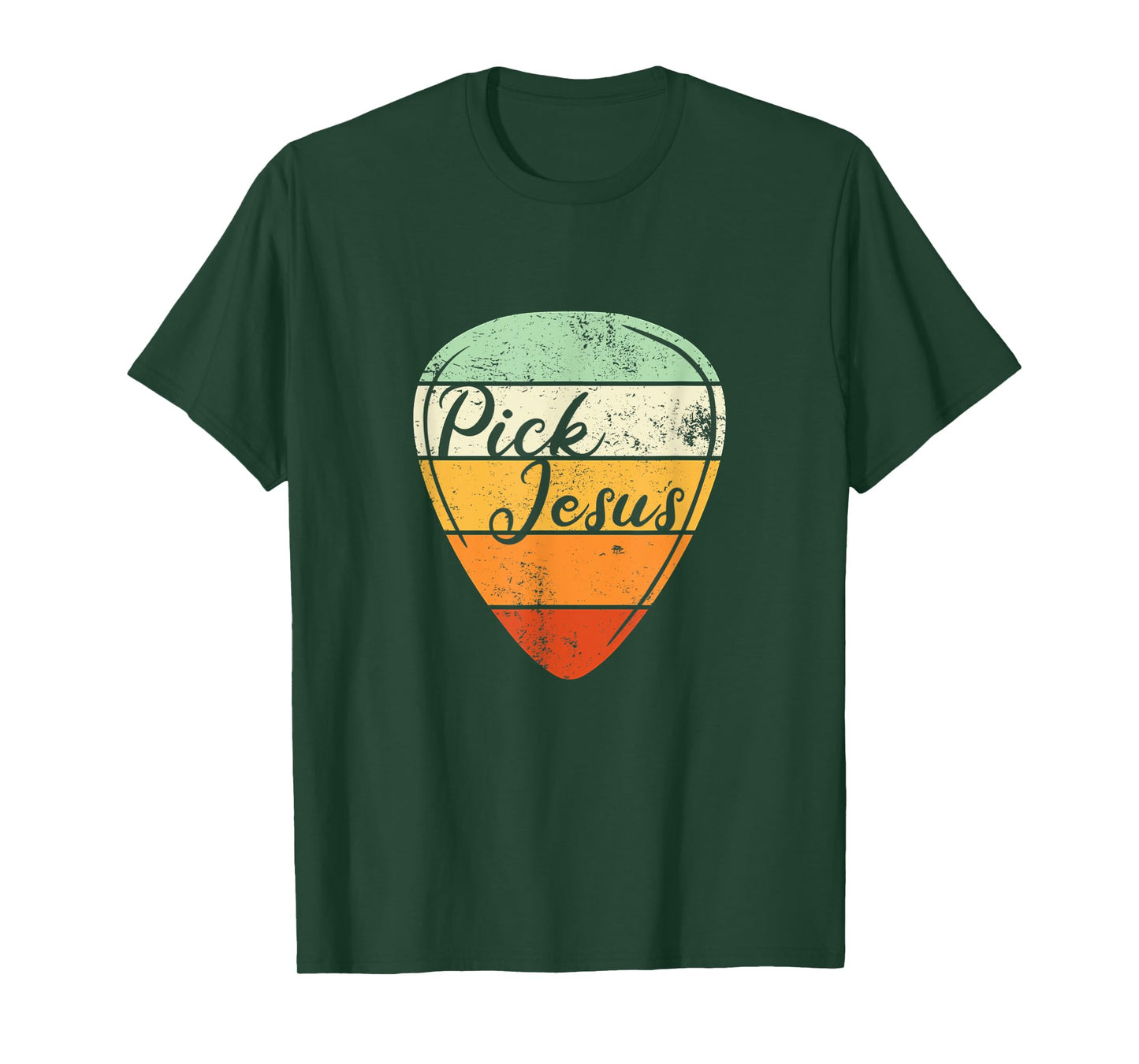 Pick Jesus - Christian Musician Vintage Guitar Pick T-Shirt