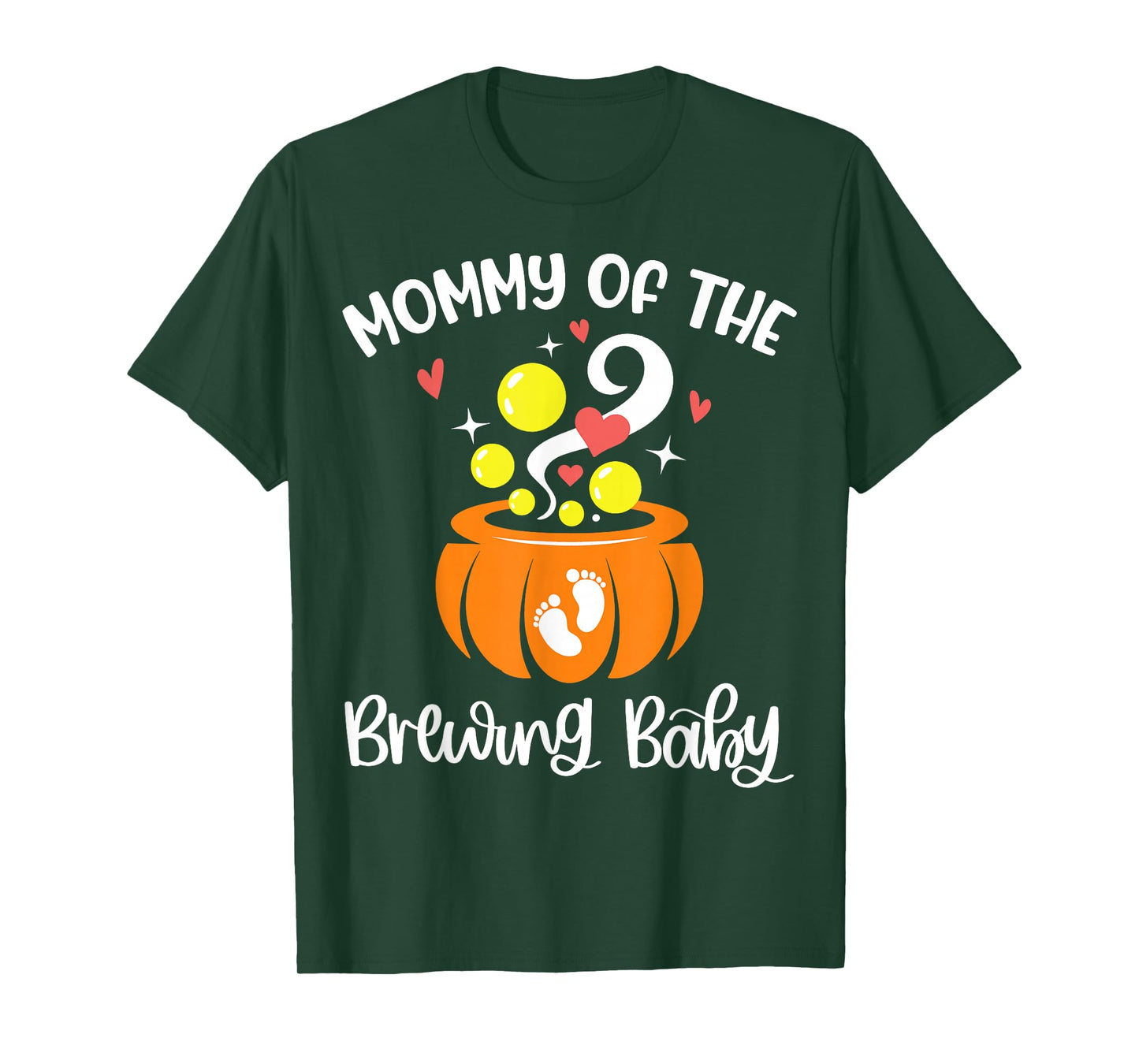 Mommy of The Brewing Baby Pregnancy Halloween Mom to Be T-Shirt