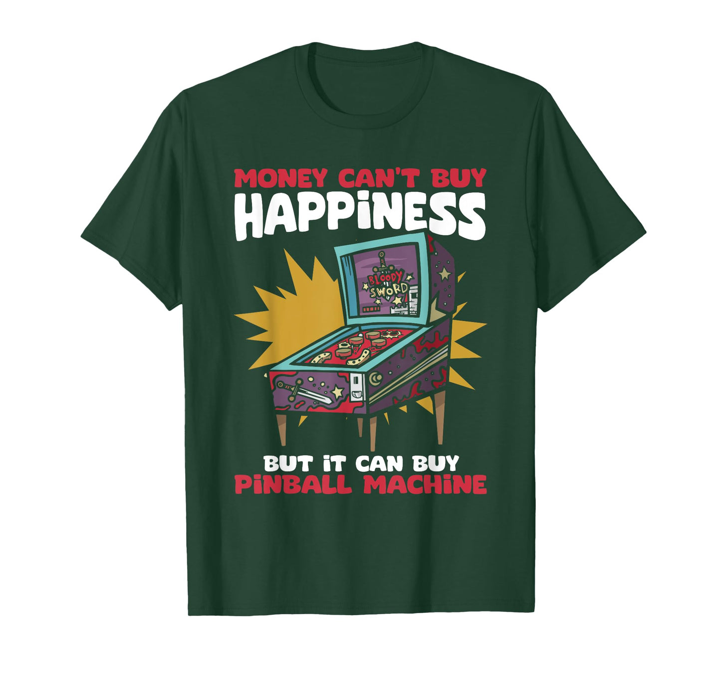 Retro Pinball Arcade Machine Pinball Wizard Pinball Player T-Shirt