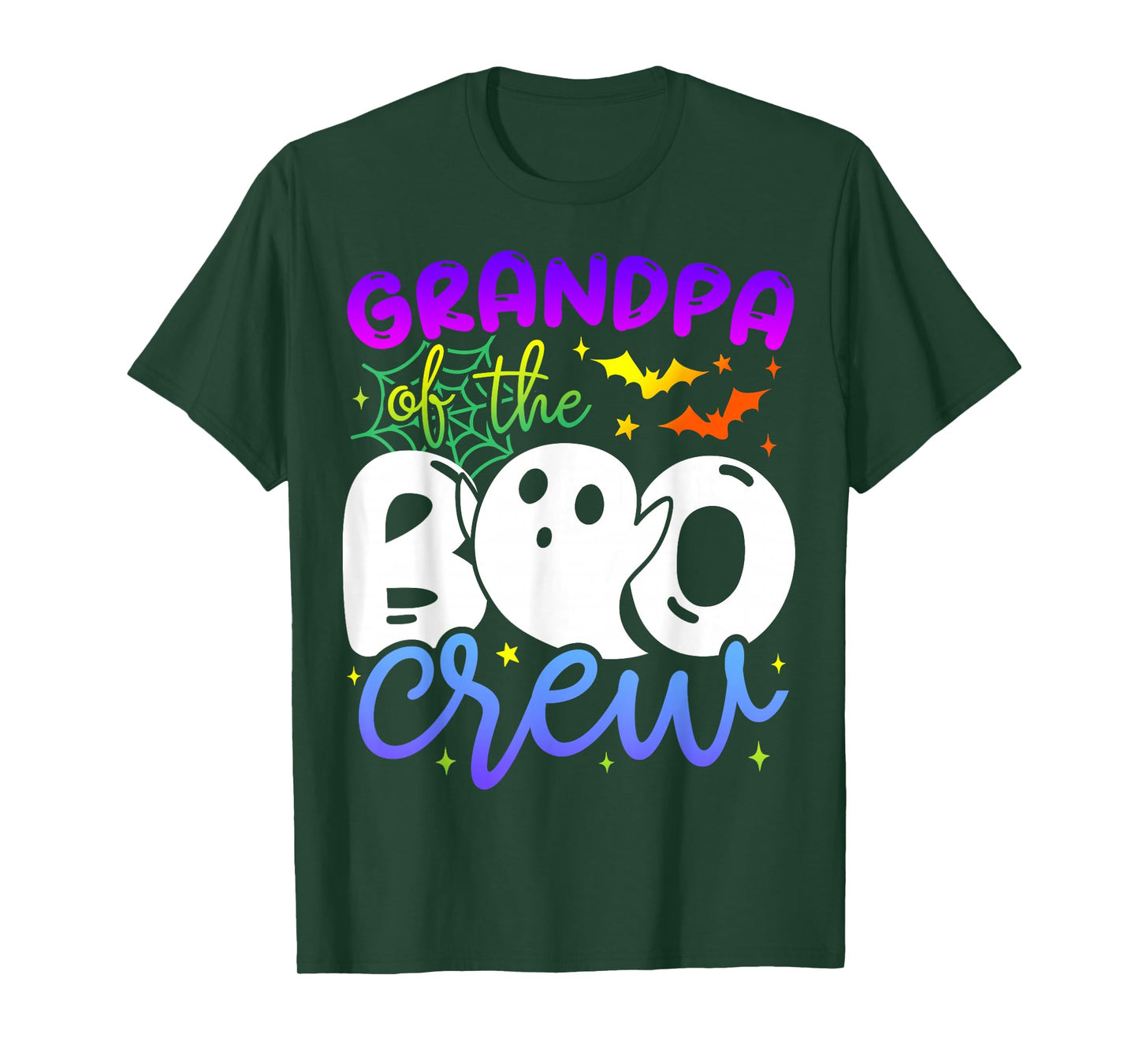 Grandpa of The Boo Crew Costume Halloween Family Matching T-Shirt