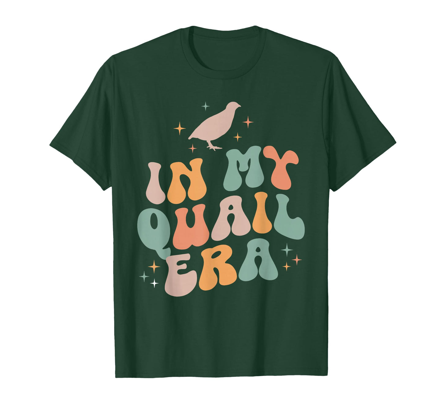 In My Quail Era Quail Chicken Bird Vintage Retro T-Shirt