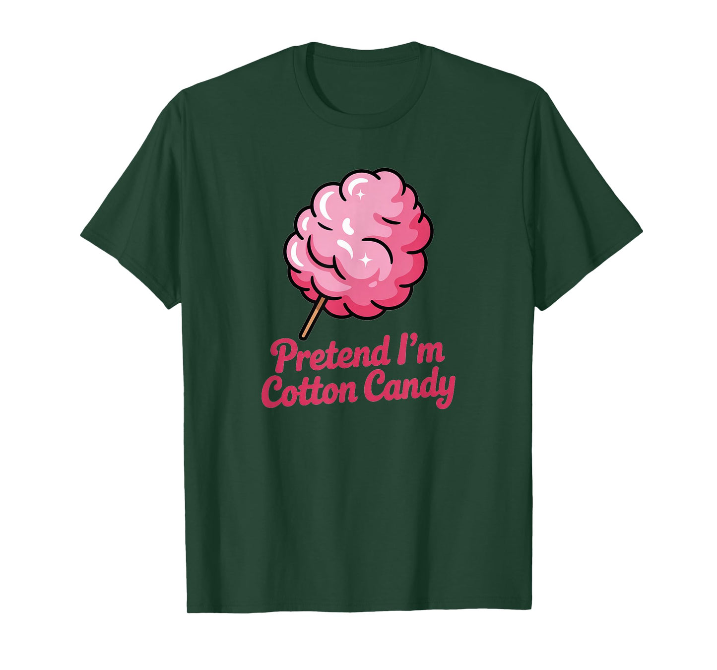 Pretend I'm Cotton Candy Halloween Costume Couples Matching T-Shirt