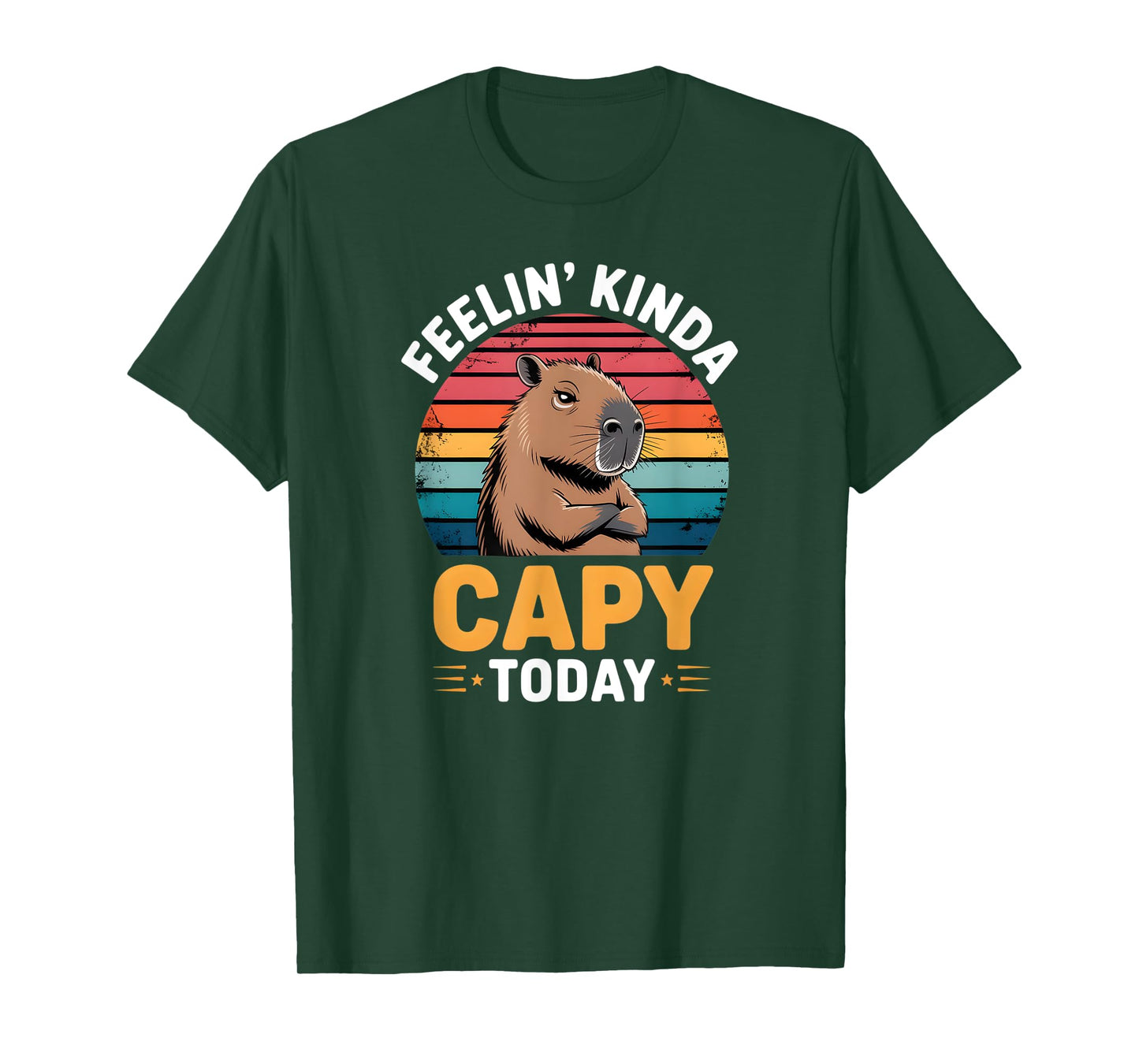 Vintage Capybara Clothing - Feelin' Kinda Capy Today T-Shirt