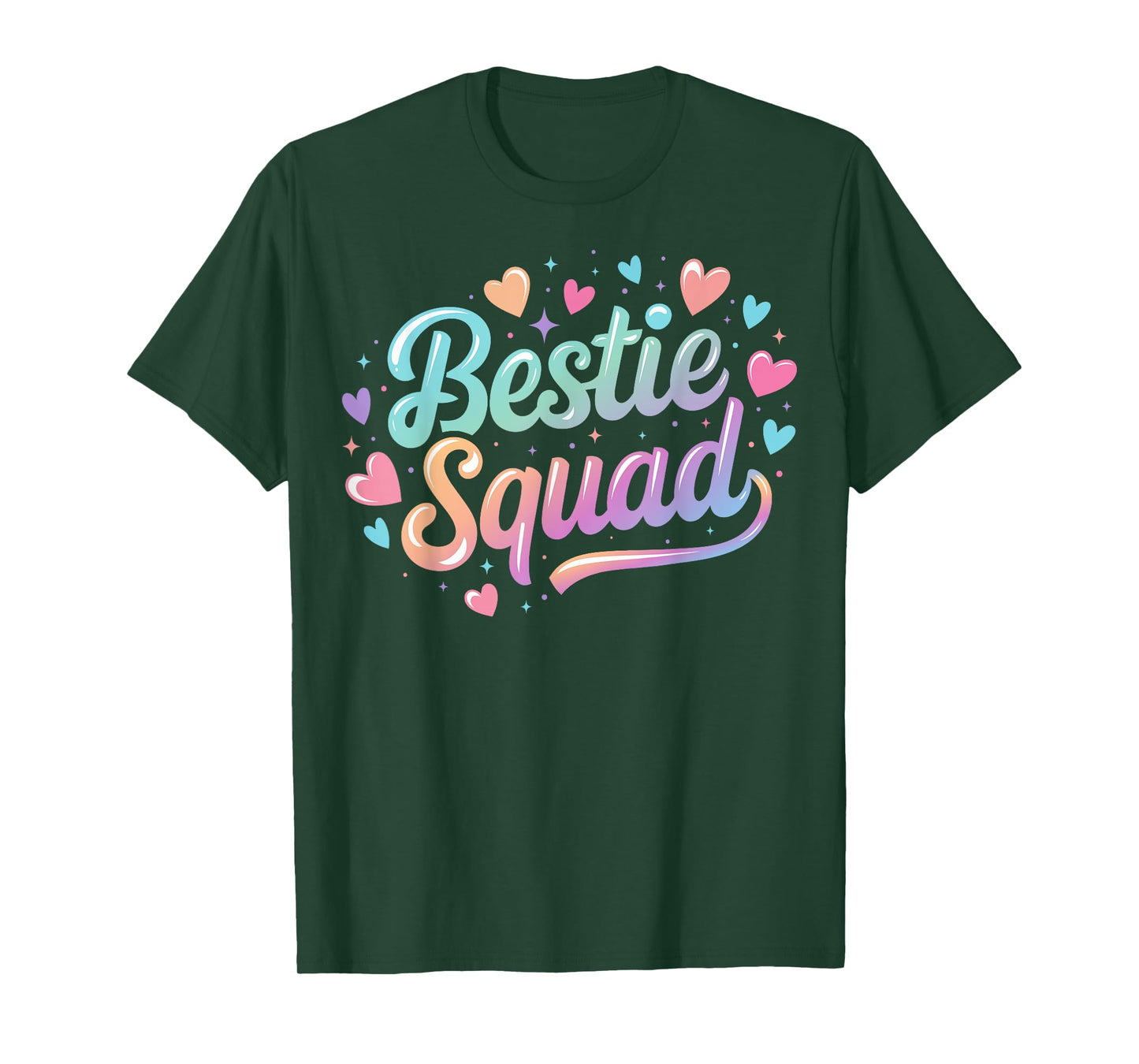 Funny Tie Dye Best Friend Matching Bestie Squad BFF Cute T-Shirt