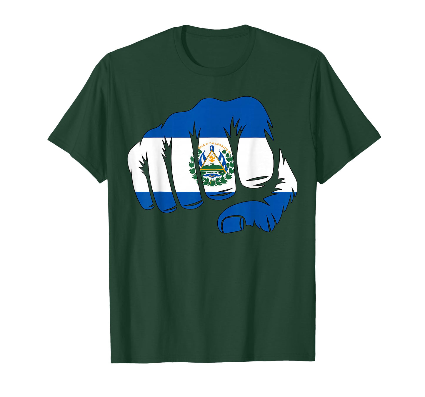 El Salvador Flag Fist T-Shirt