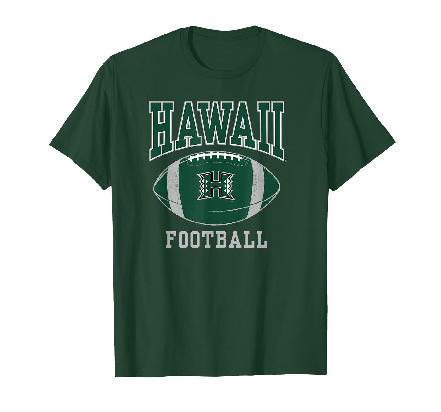 University of Hawaii Rainbow Warriors Football Ball T-Shirt