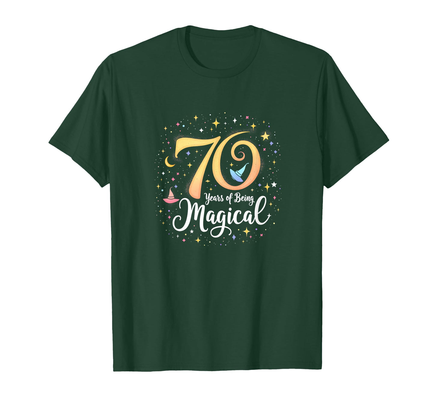 70 Years of Magic Birthday Gift for Wizards & Witches T-Shirt