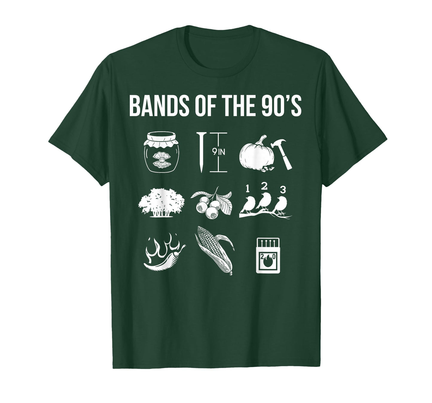 Retro 1990s Bands - Music - 90s Music Lover T-Shirt