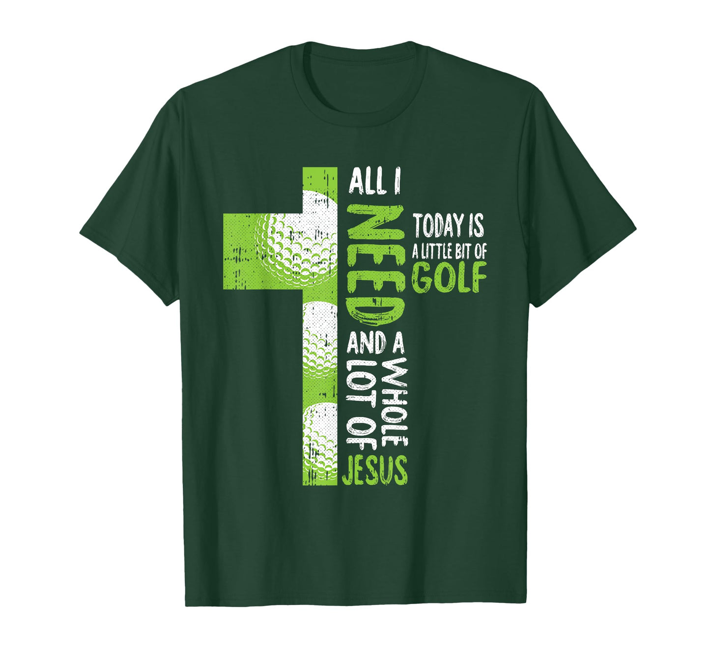 Whole Lot Of Jesus Golf Golfing Sport Lover Christian Golfer T-Shirt