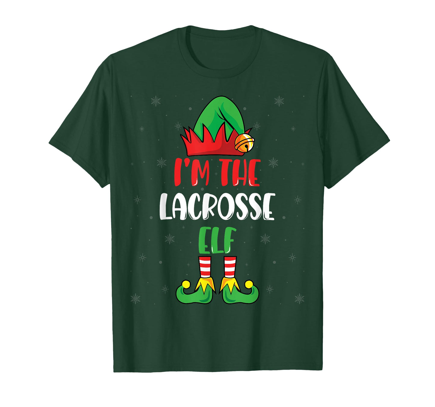 I'm The Lacrosse Elf Funny Christmas Day Men Women Gifts T-Shirt