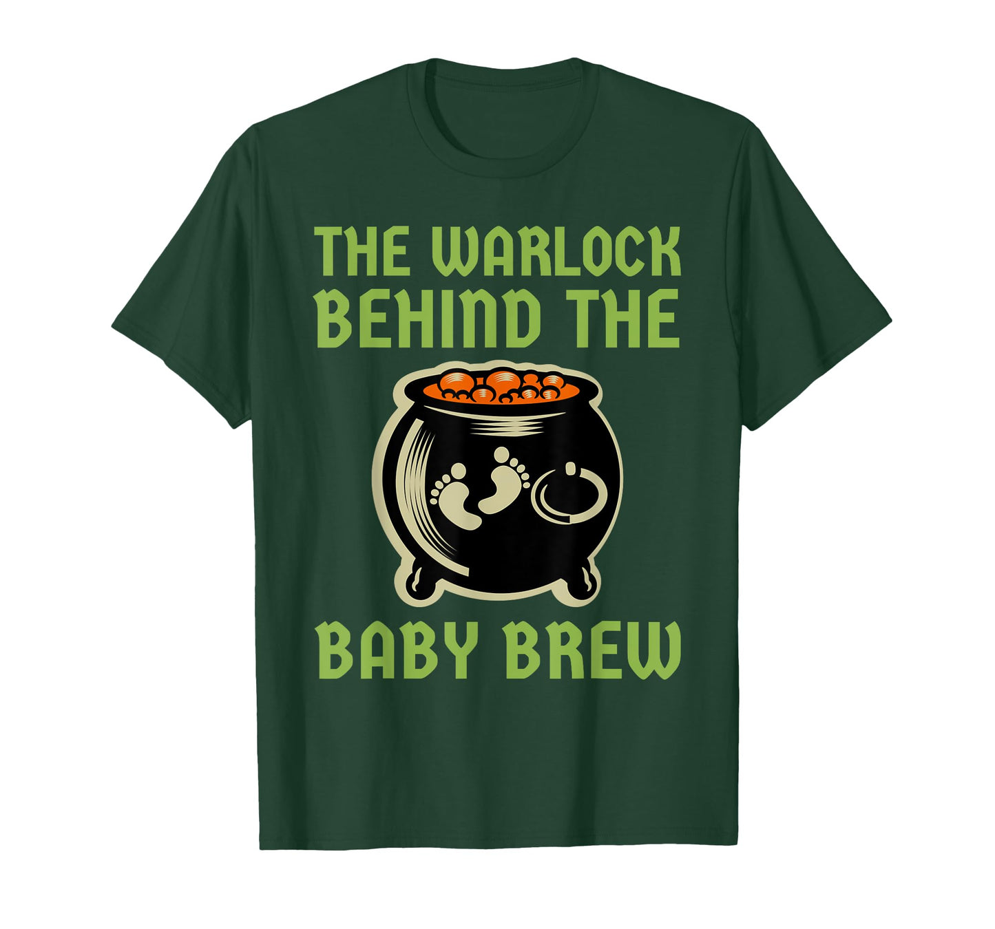 The Warlock Behind The Baby Brew, Halloween New Dad To Be T-Shirt
