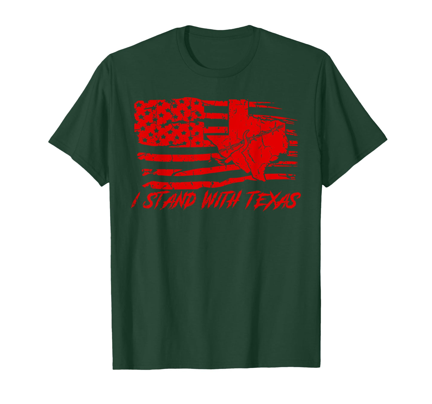 I Stand With Texas Support Protect and Secure Vote Red 2024 T-Shirt