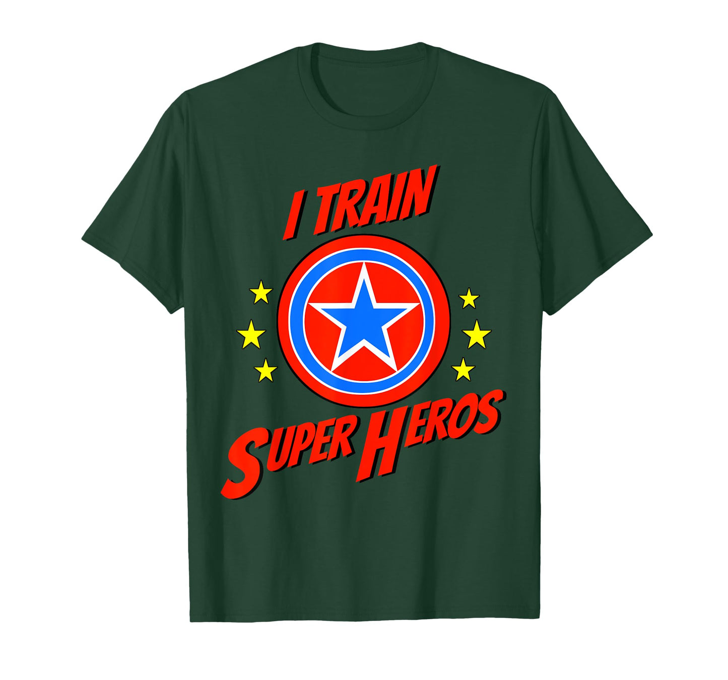 I Train Superheros Funny Personal Trainer Workout Gym Tshirt T-Shirt