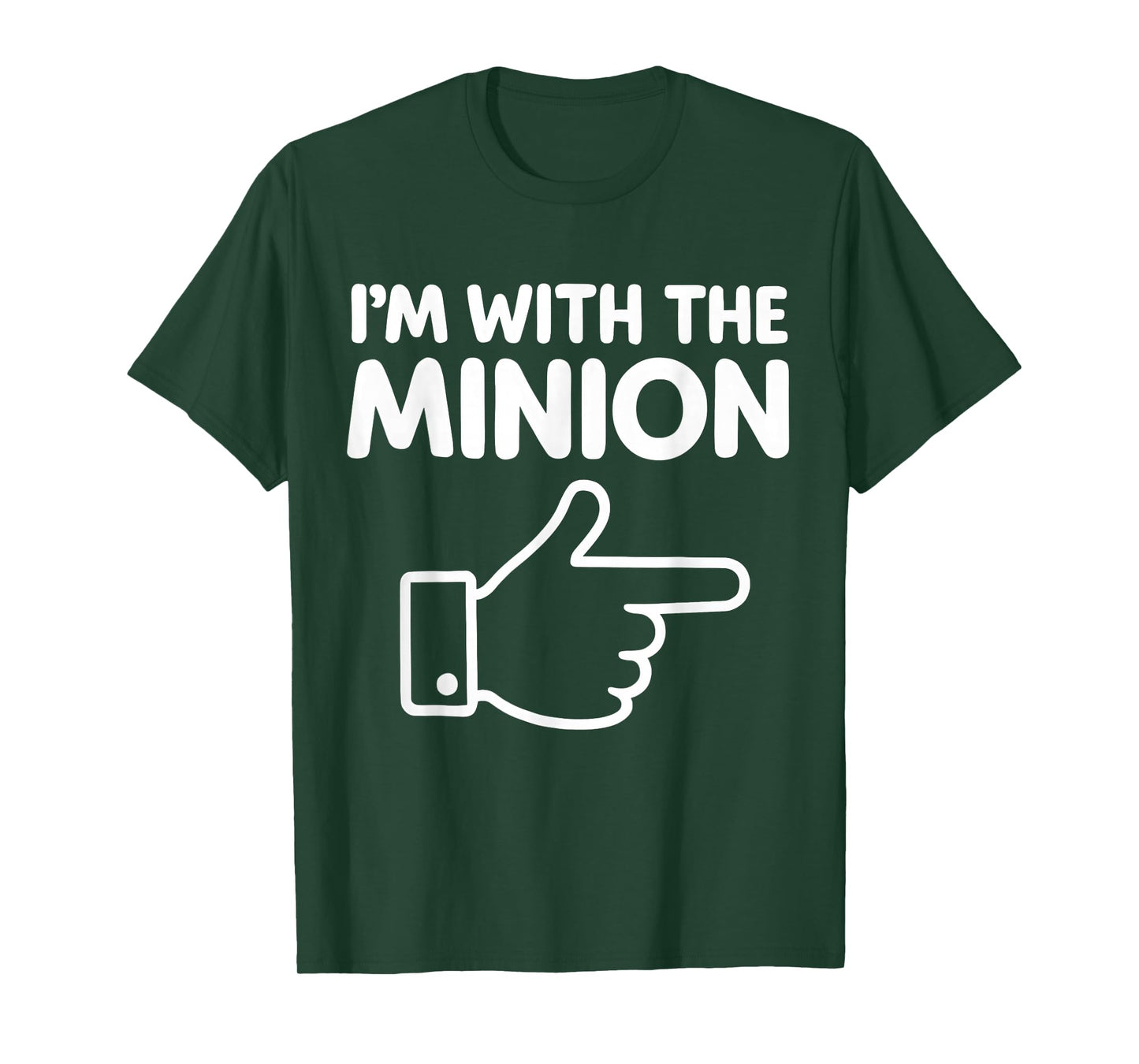 I'm with The Minion Costume Family Lazy Easy Halloween T-Shirt